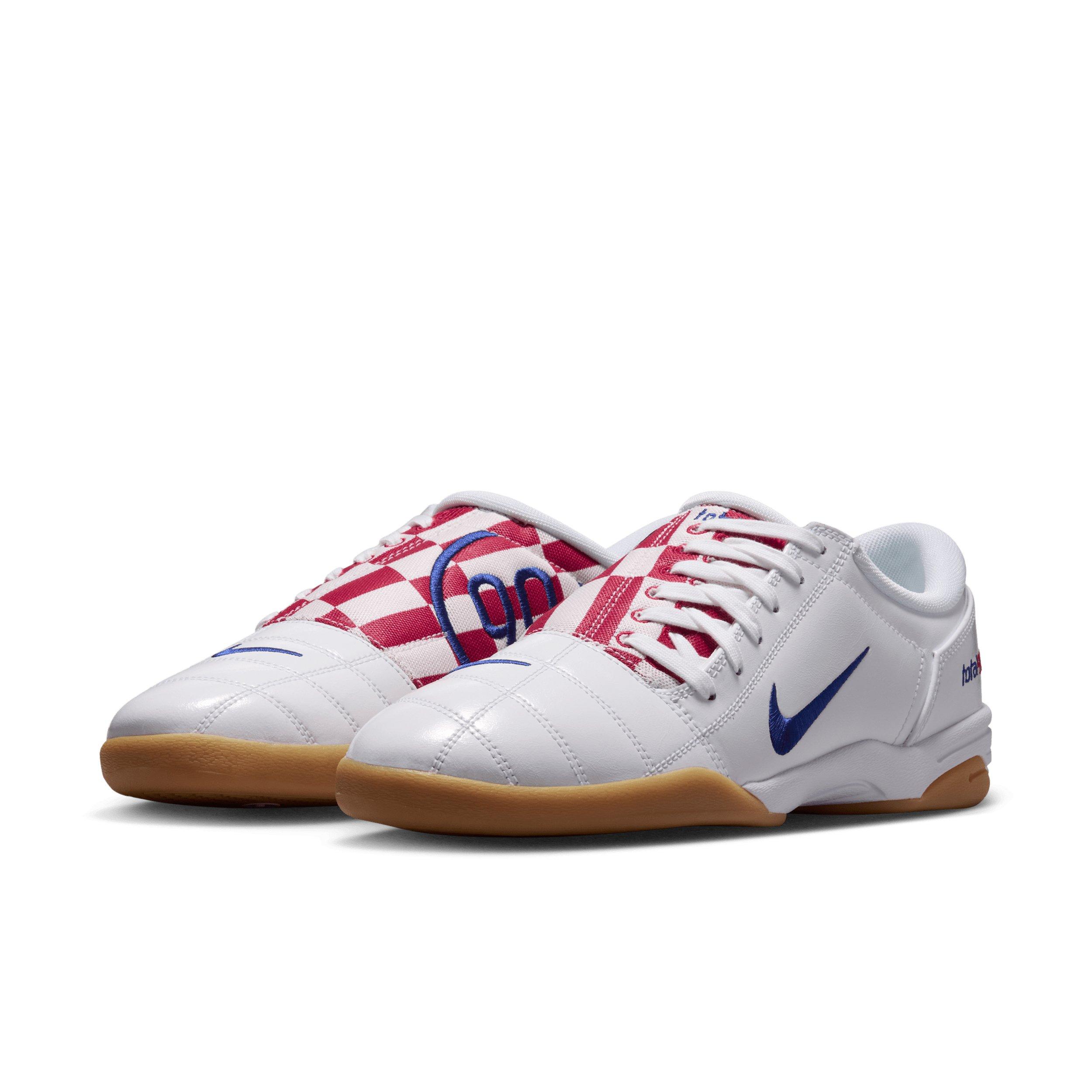 Nike Total 90 Checkered "White/University Red/Gum Yellow/Deep Royal Blue" Men's Shoe - WHITE/RED/YELLOW/ROYAL Thumbnail View 3