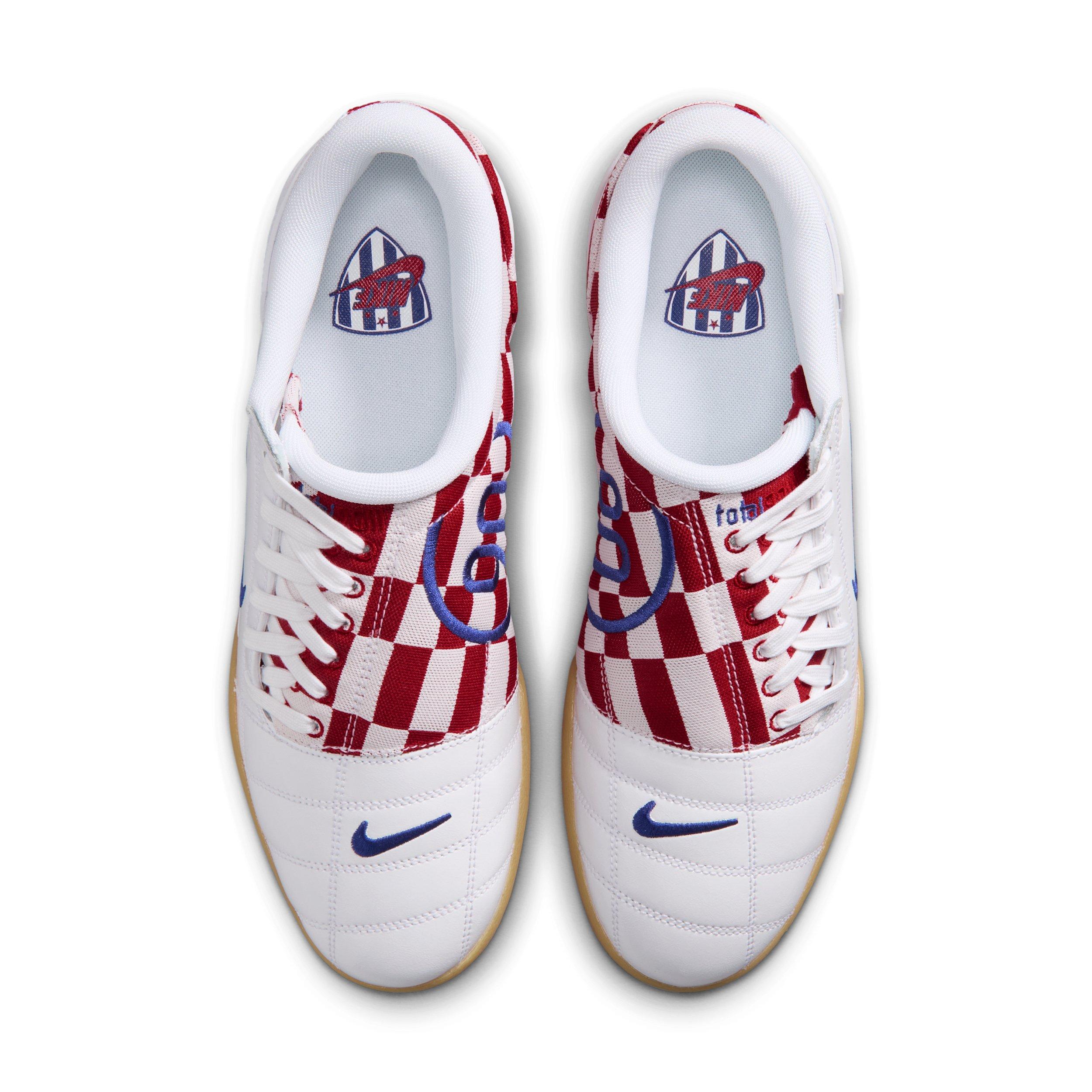 Nike Total 90 Checkered "White/University Red/Gum Yellow/Deep Royal Blue" Men's Shoe - WHITE/RED/YELLOW/ROYAL Thumbnail View 4