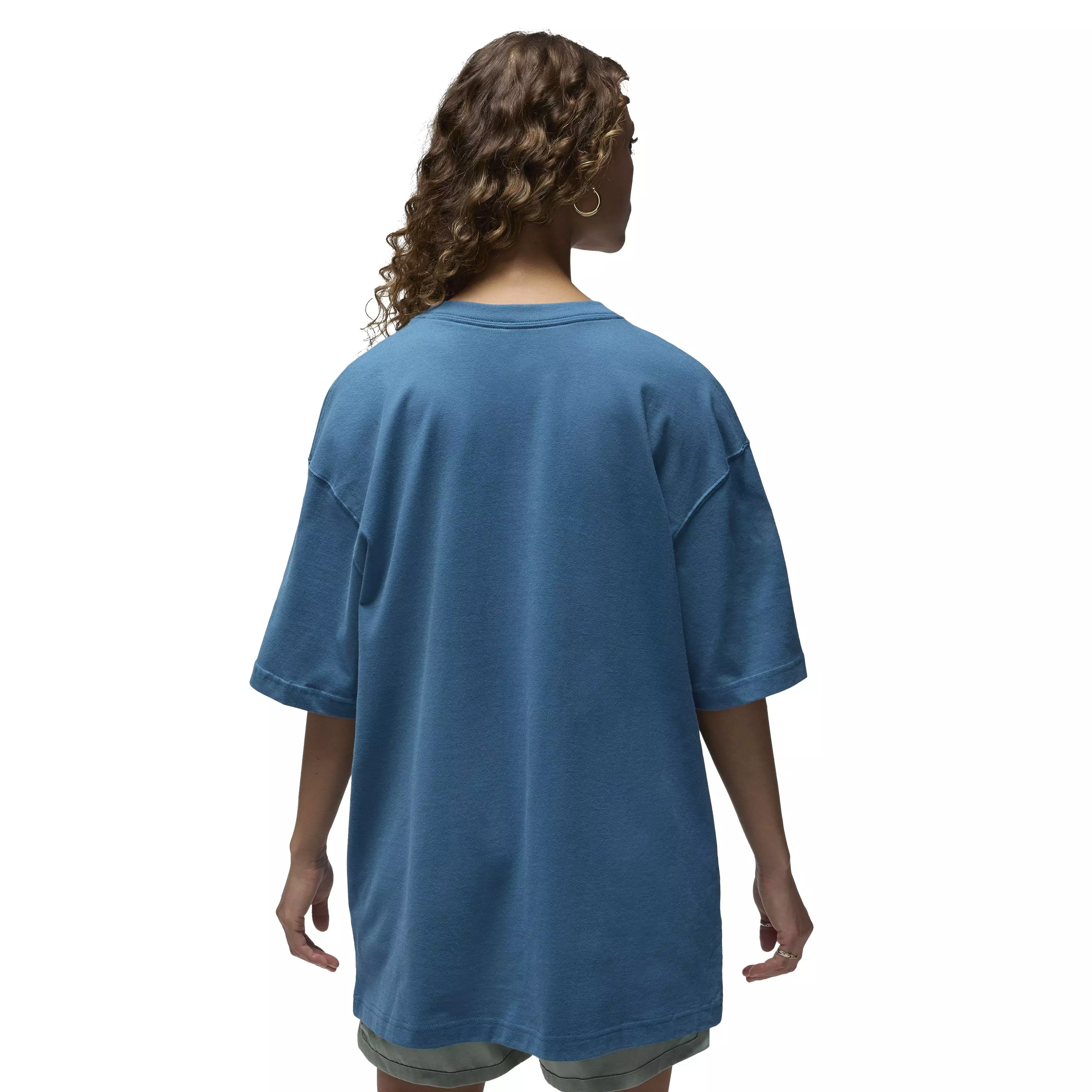 Jordan Women's Oversized Short Sleeve Graphic T-Shirt - BLUE