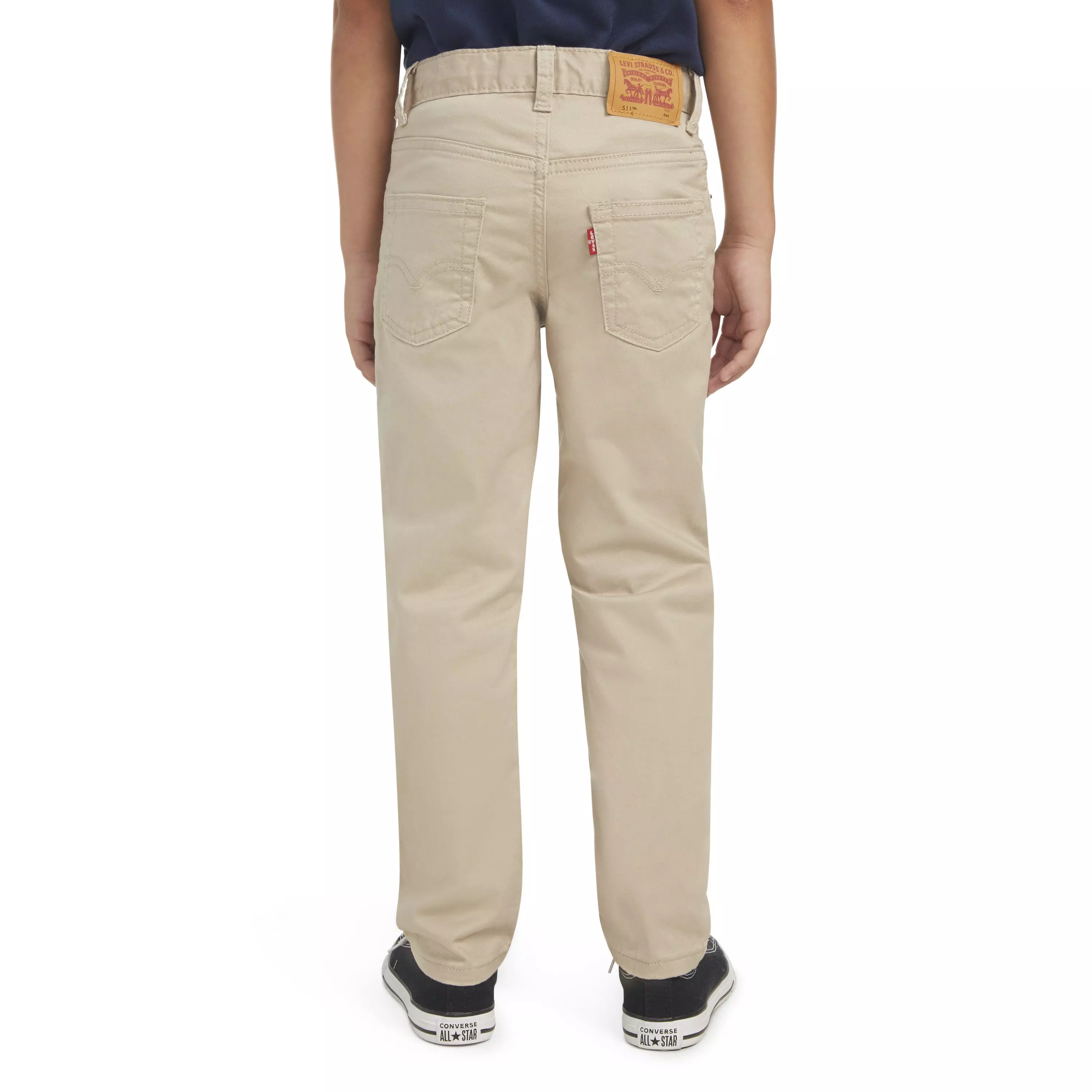 Levi's 511 Slim Fit Soft Brushed Little Boys' Beige Sueded Pants - BEIGE