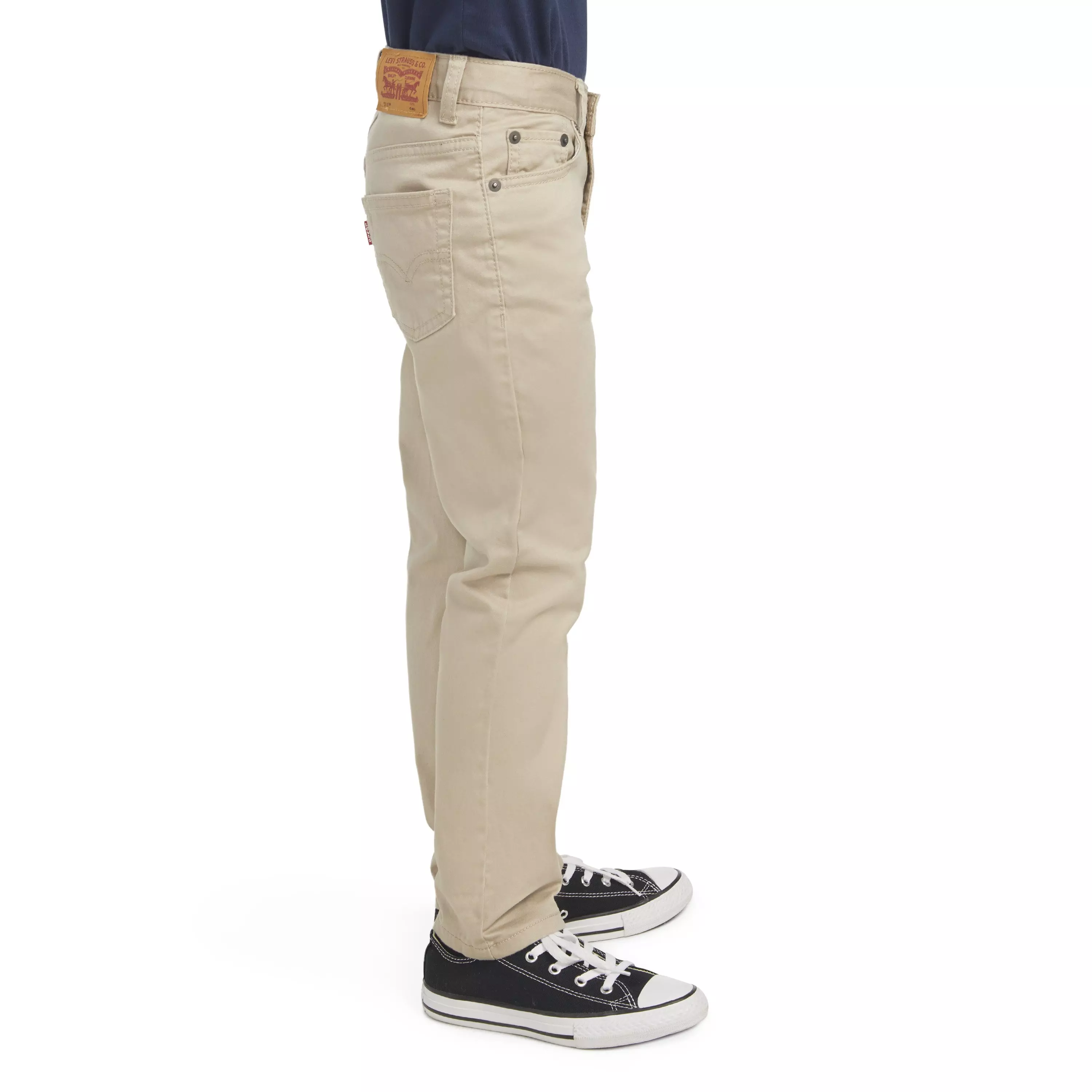 Levi's 511 Slim Fit Soft Brushed Little Boys' Sueded Pants - Beige - BEIGE
