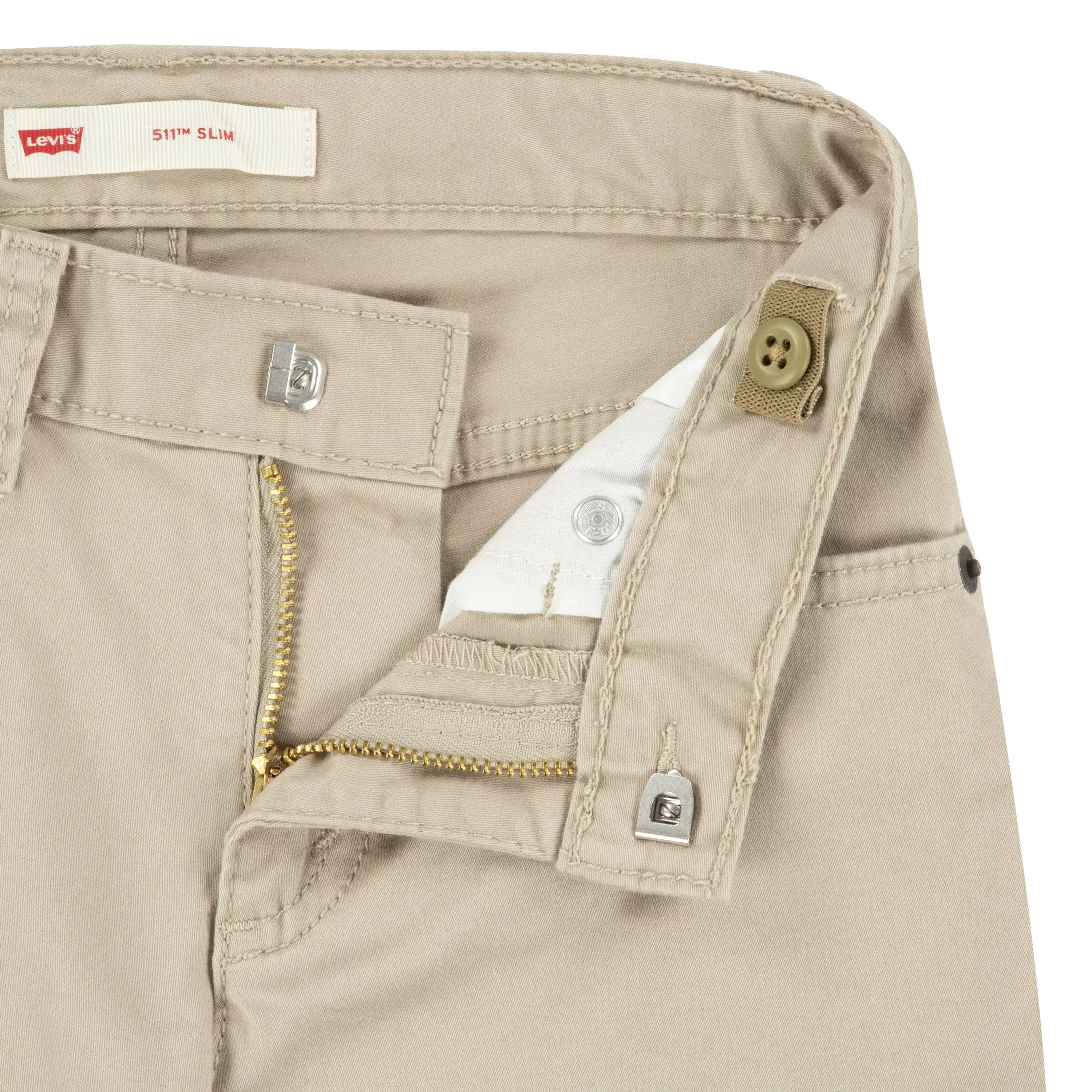 Levi's 511 Slim Fit Soft Brushed Little Boys' Sueded Pants - Beige - BEIGE