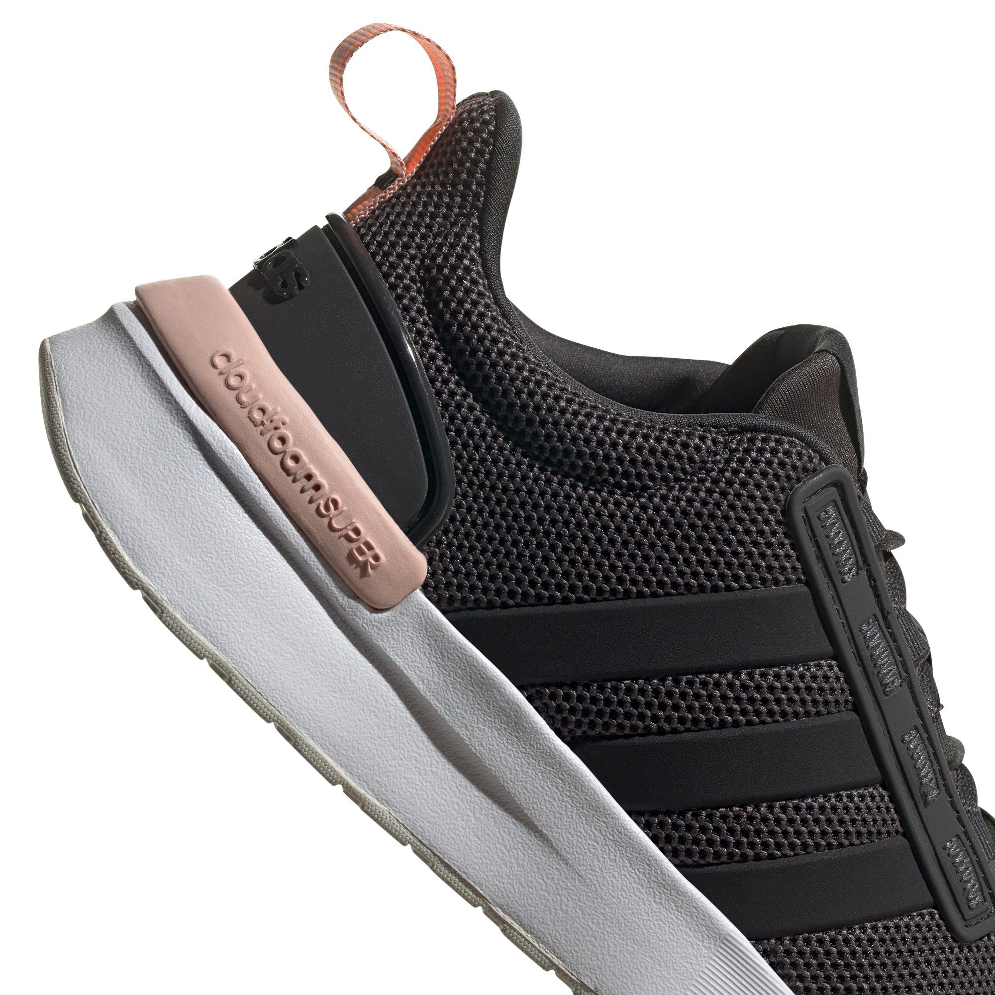 adidas Racer TR21 "Carbon/Core Black/Vapour Pink" Women's Running Shoe - BLACK/PINK Thumbnail View 7