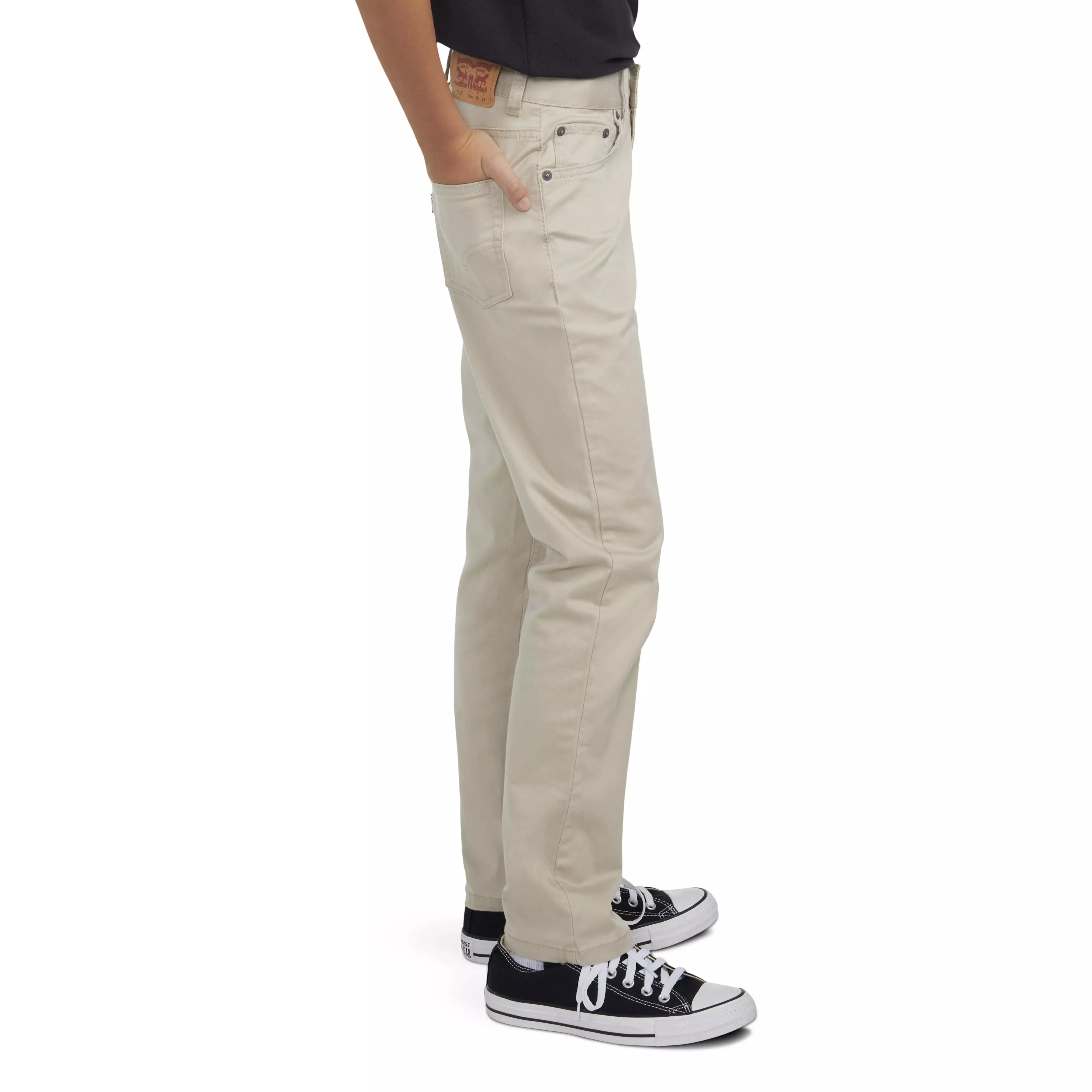 Levi's 511 Slim Fit Soft Brushed Big Boys' Sueded Pants - Beige - BEIGE