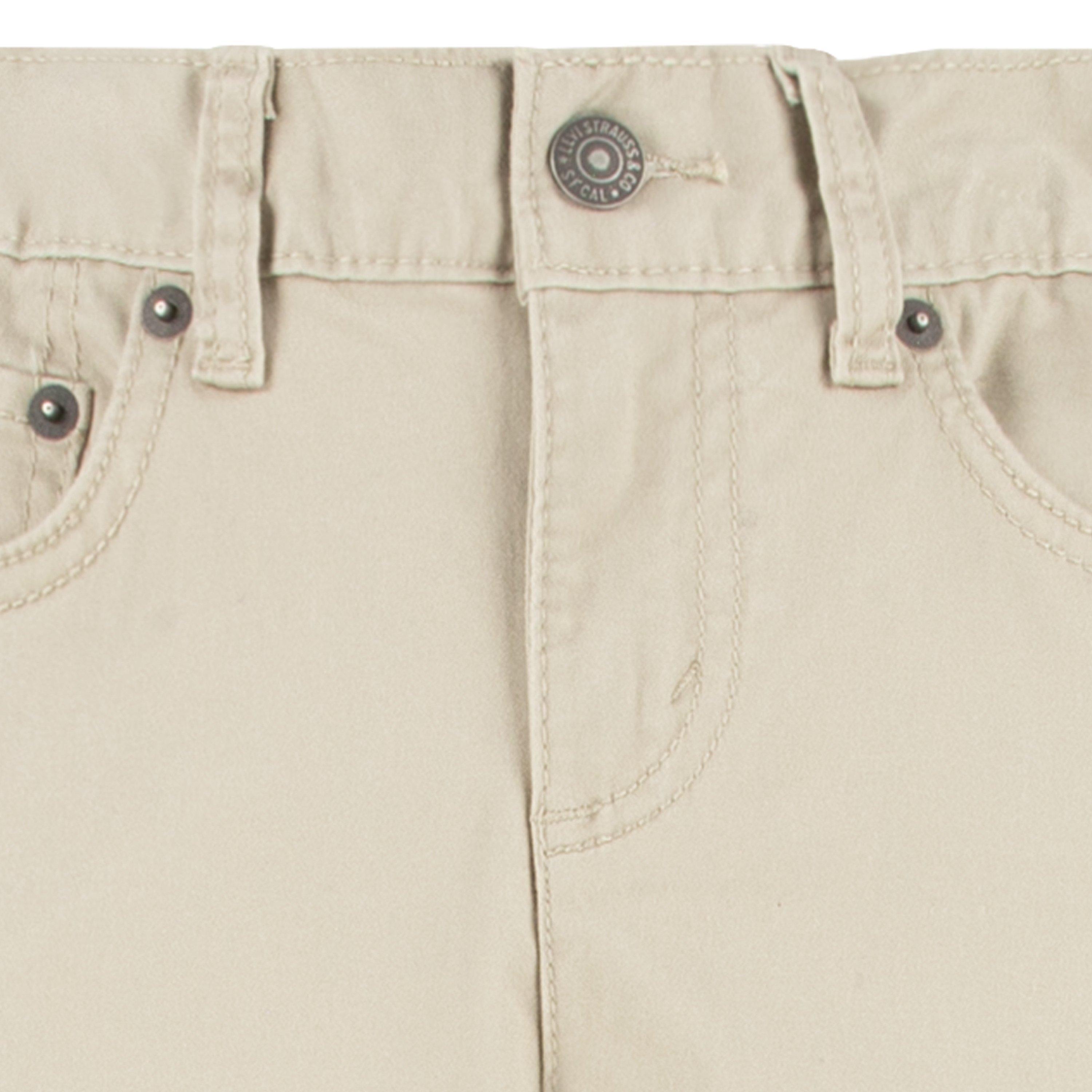 Levi's 511 Slim Fit Soft Brushed Big Boys' Beige Sueded Pants - BEIGE Thumbnail View 4