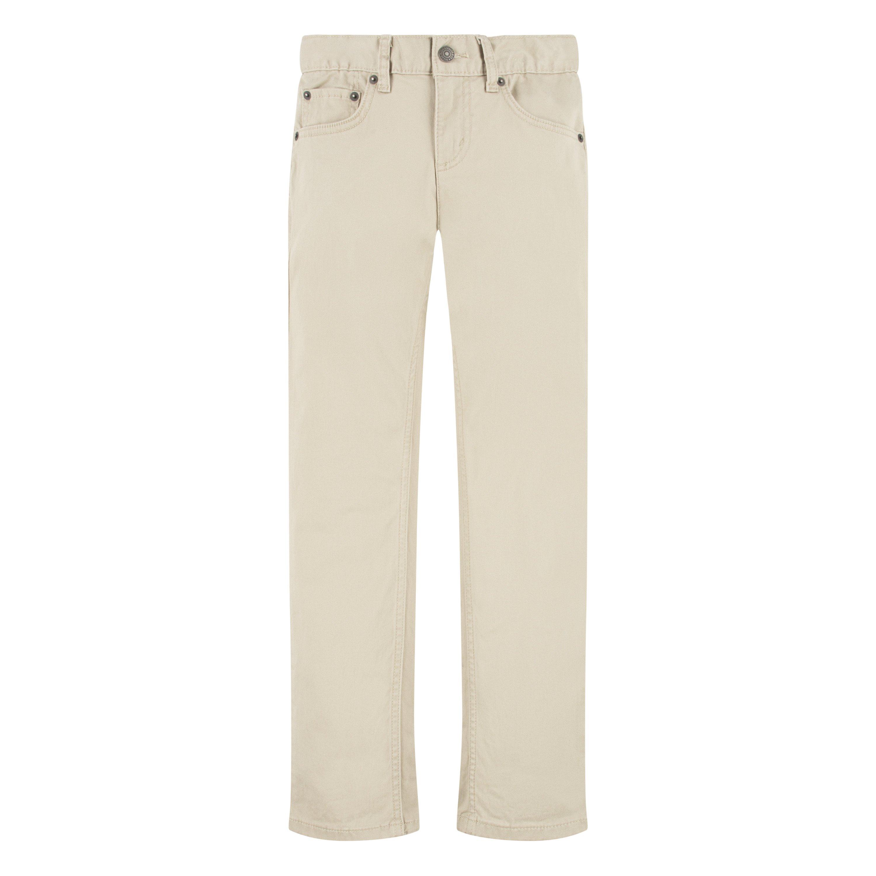 Levi's 511 Slim Fit Soft Brushed Big Boys' Beige Sueded Pants - BEIGE Thumbnail View 8