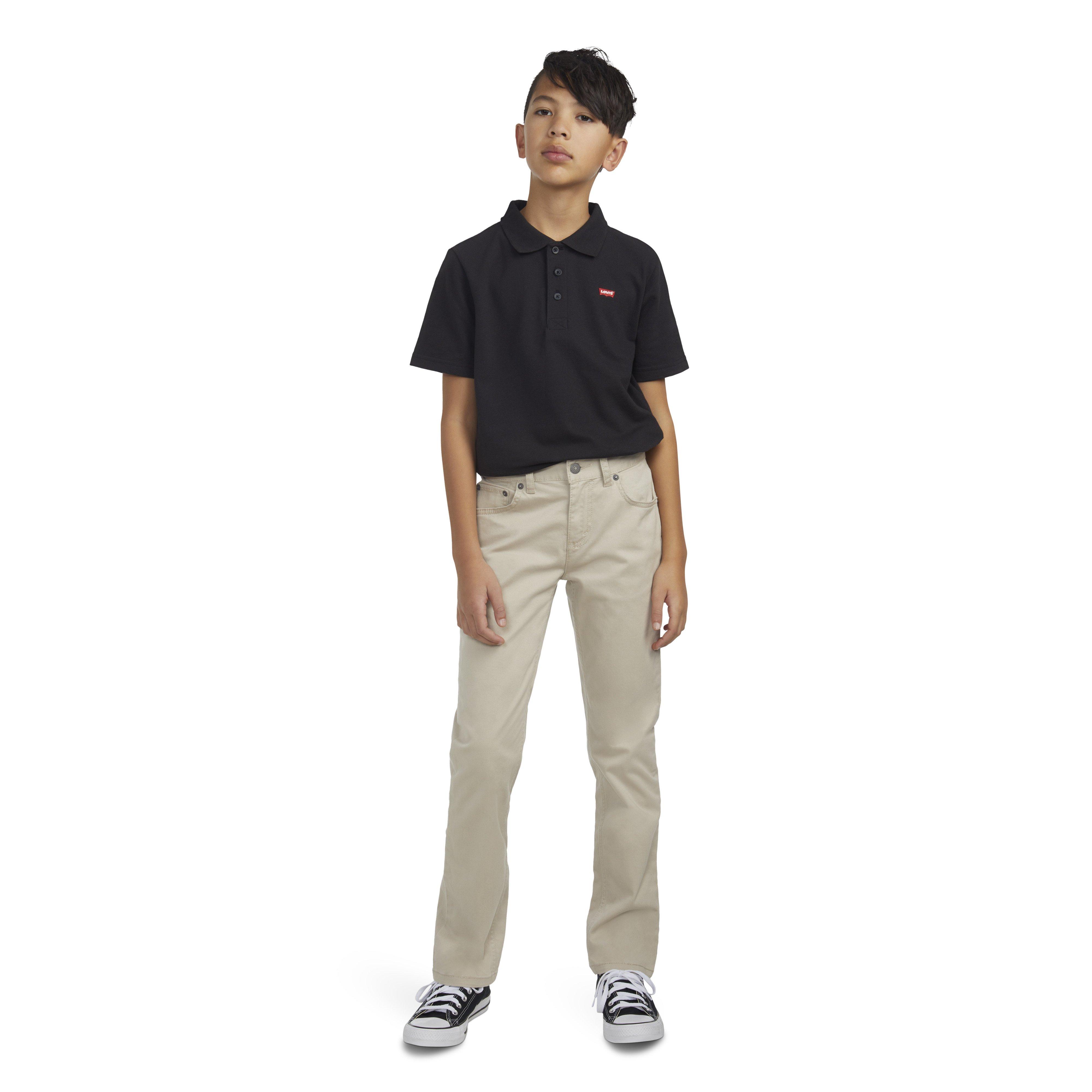 Levi's 511 Slim Fit Soft Brushed Big Boys' Beige Sueded Pants - BEIGE Thumbnail View 10