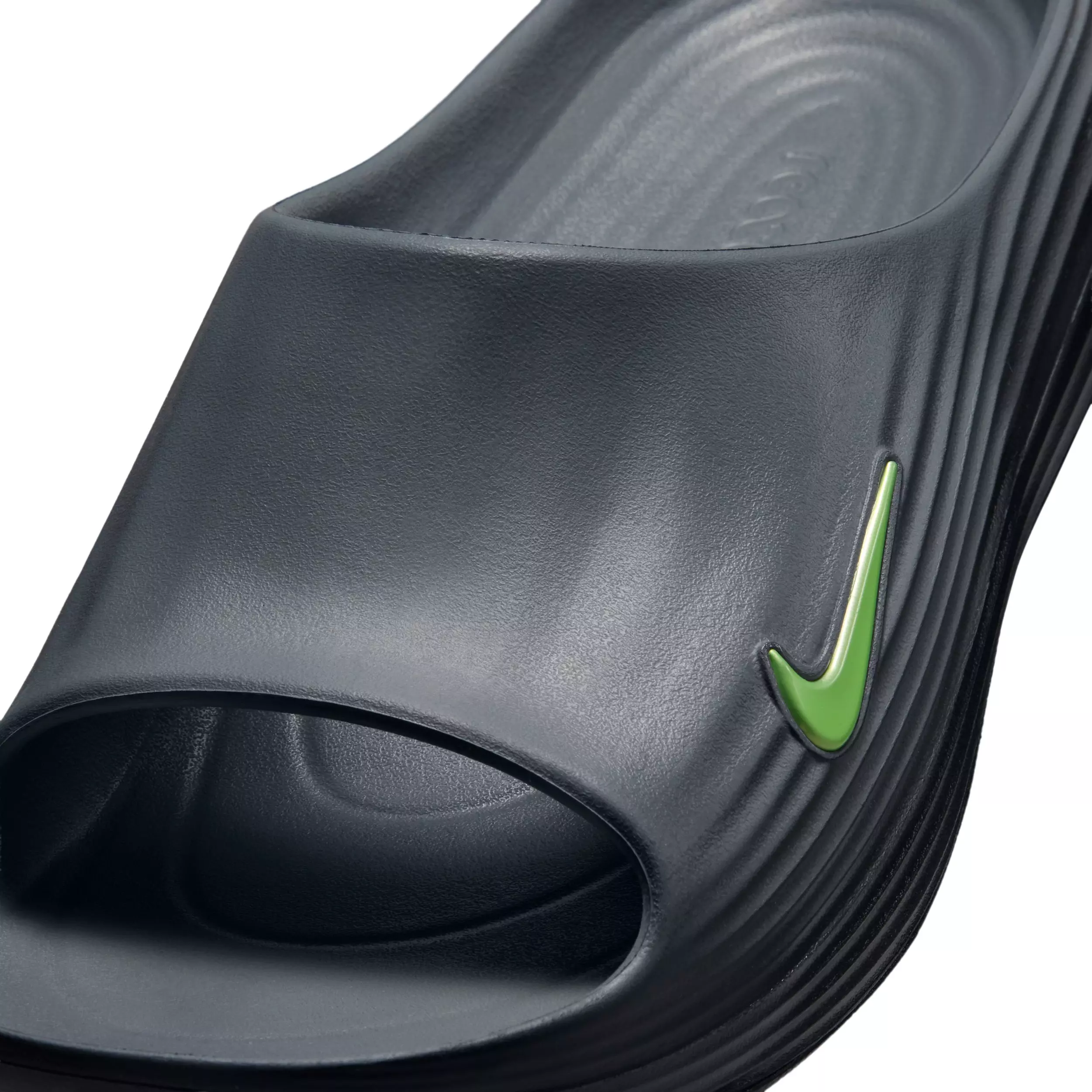 Nike ReactX Rejuven8 "Cool Grey/Black/Volt" Men's Slide - GREY/BLACK/VOLT