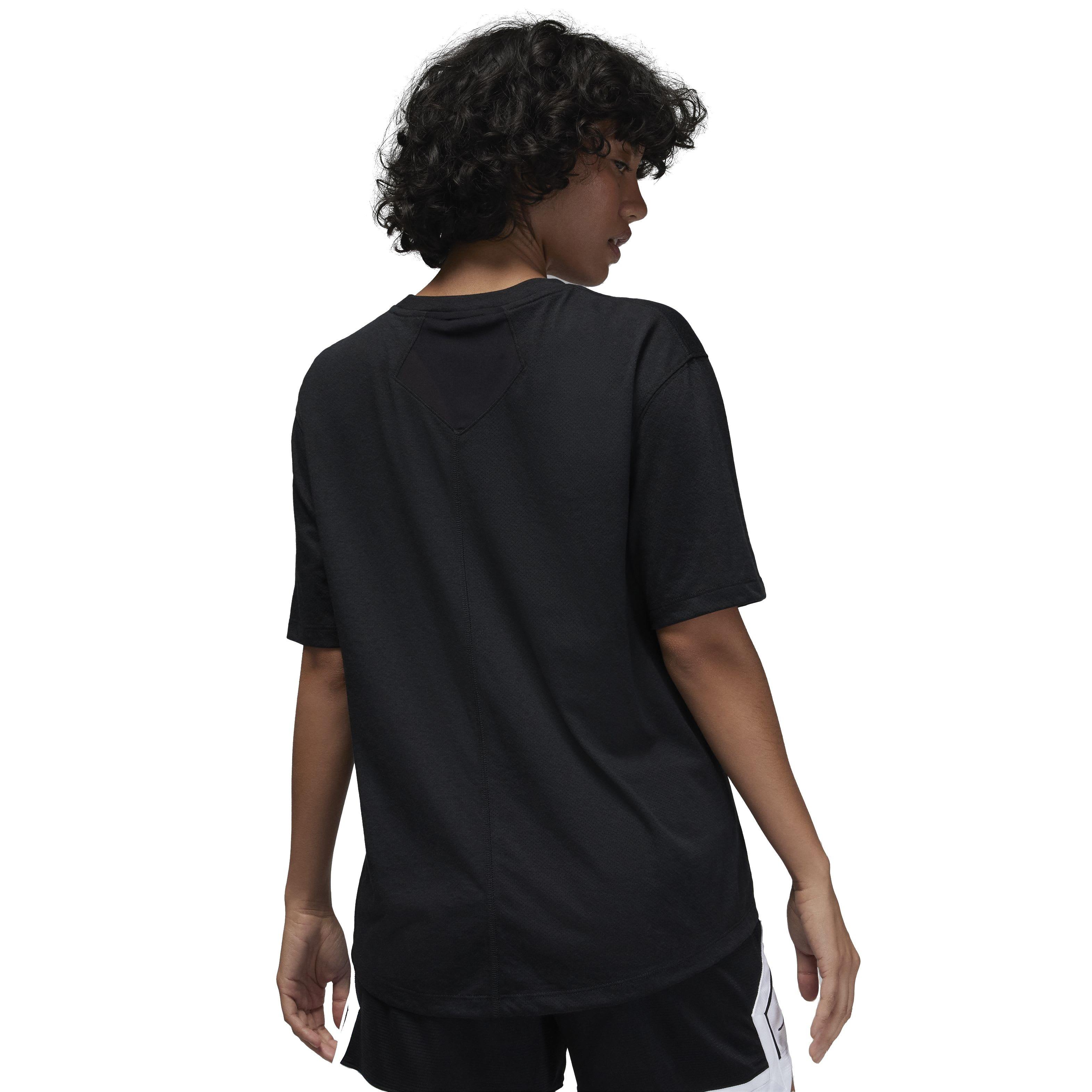 Jordan Women's Sport Diamond Short-Sleeve Top - BLACK Thumbnail View 2