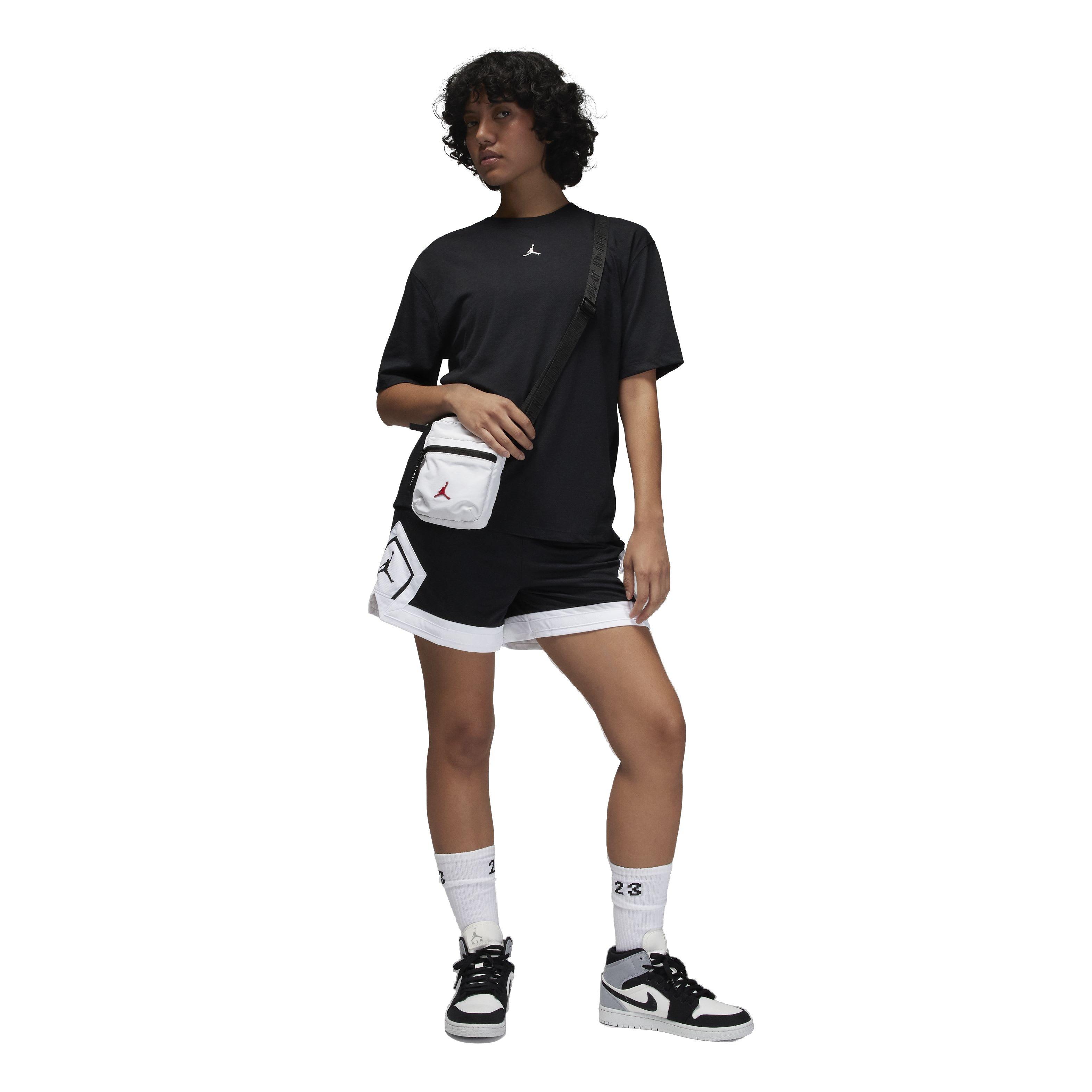 Jordan Women's Sport Diamond Short-Sleeve Top - BLACK Thumbnail View 4