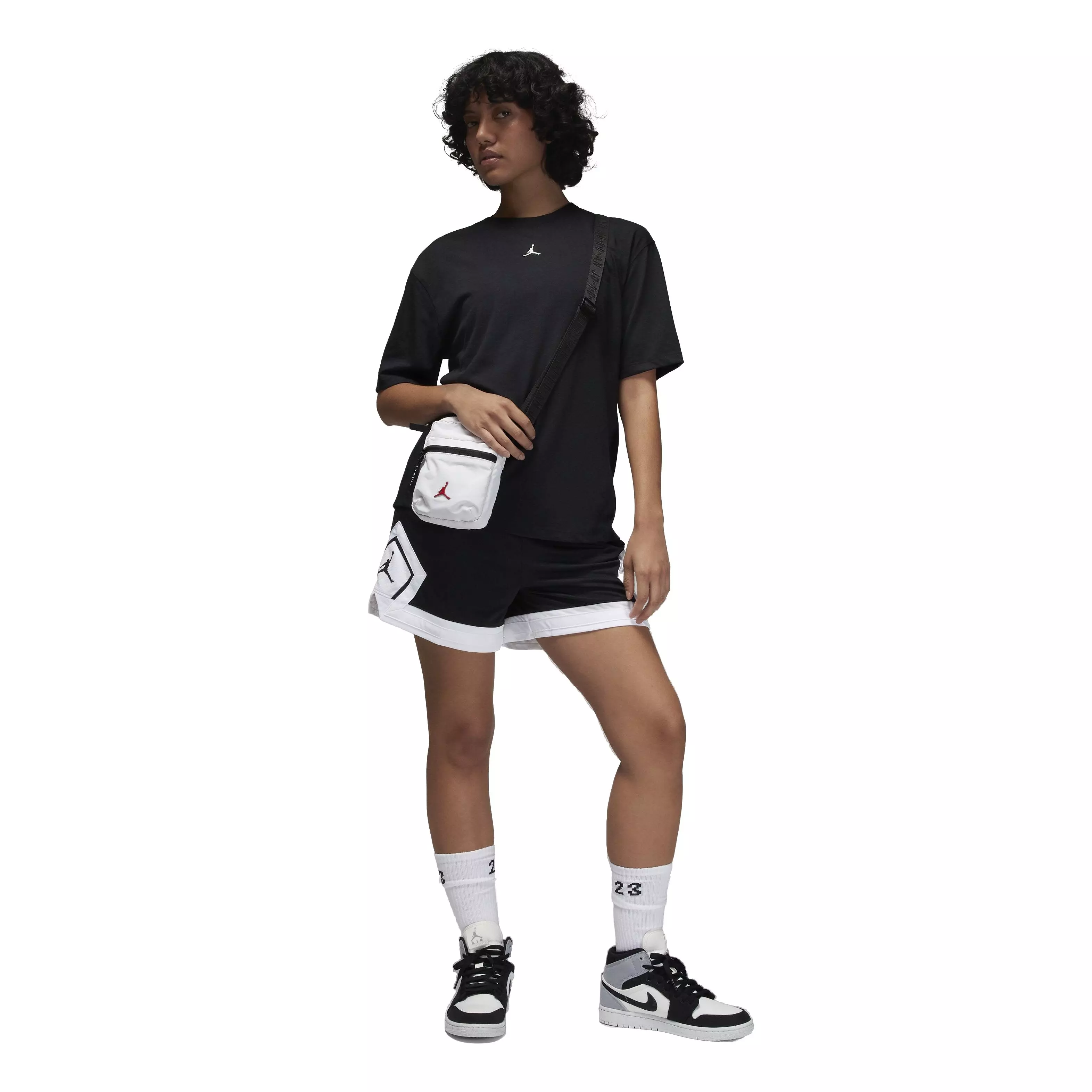 Jordan Women's Sport Diamond Short-Sleeve Top - BLACK