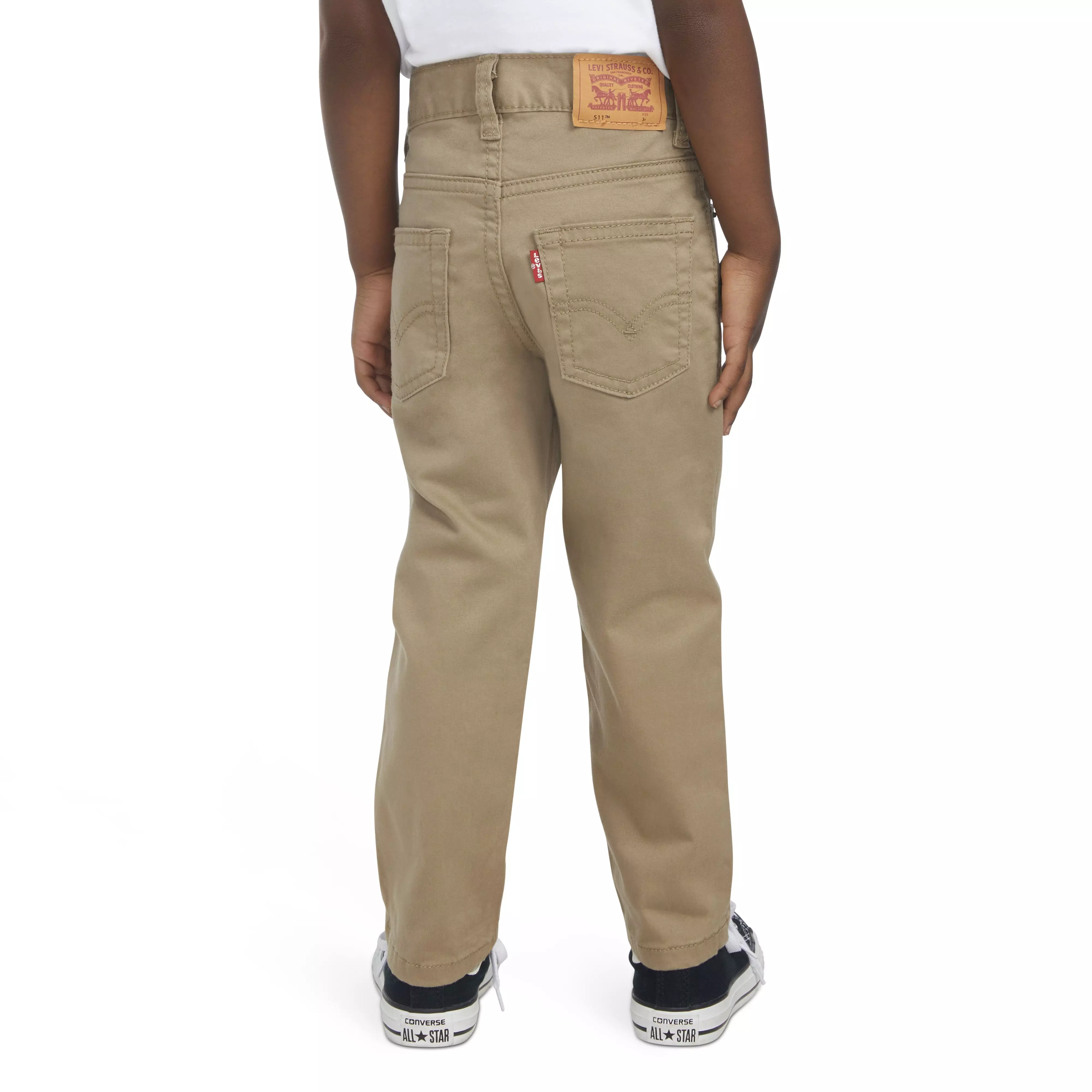 Levi's 511 Slim Fit Soft Brushed Toddler Boys' Gold Sueded Pants - GOLD