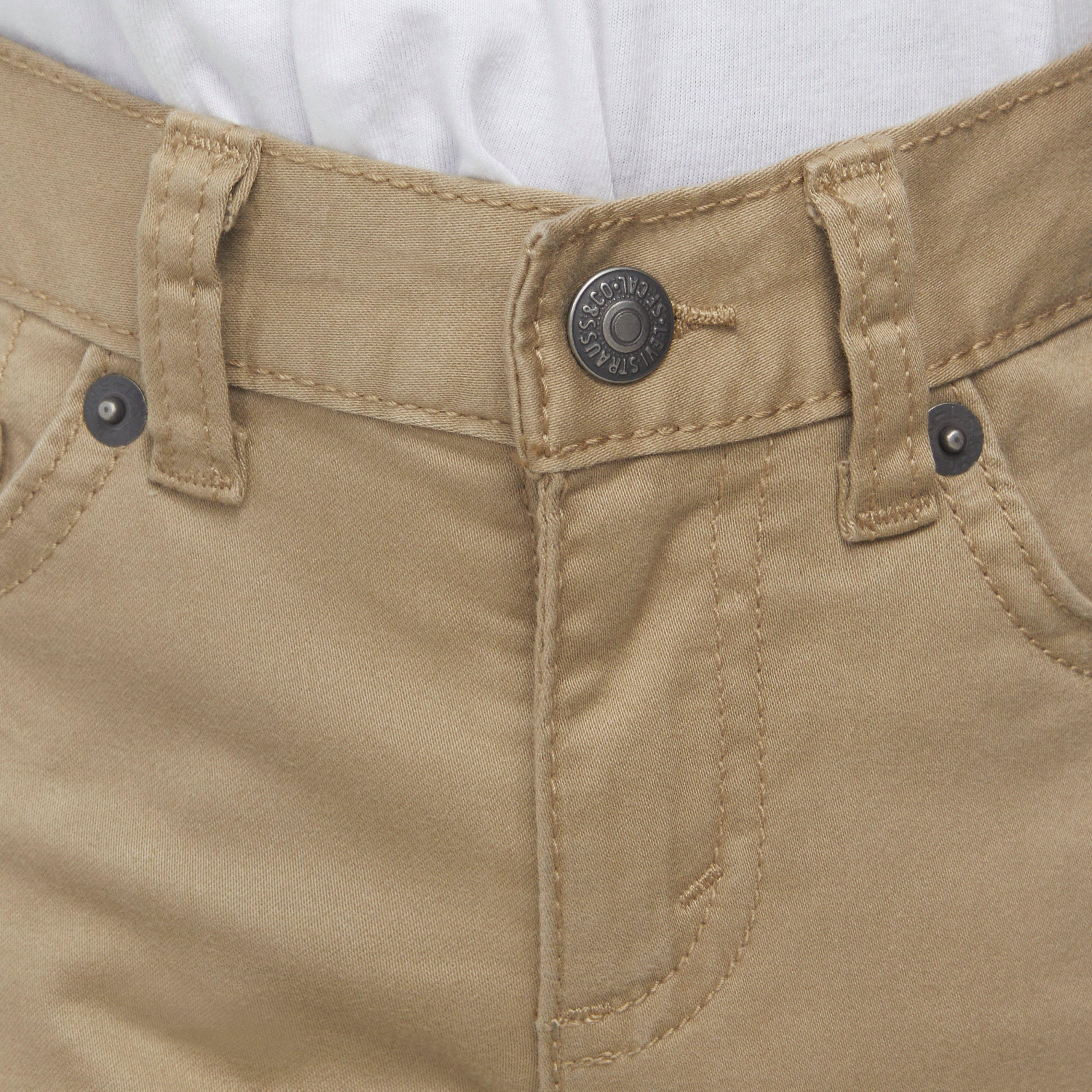 Levi's 511 Slim Fit Soft Brushed Toddler Boys' Gold Sueded Pants - GOLD Thumbnail View 4