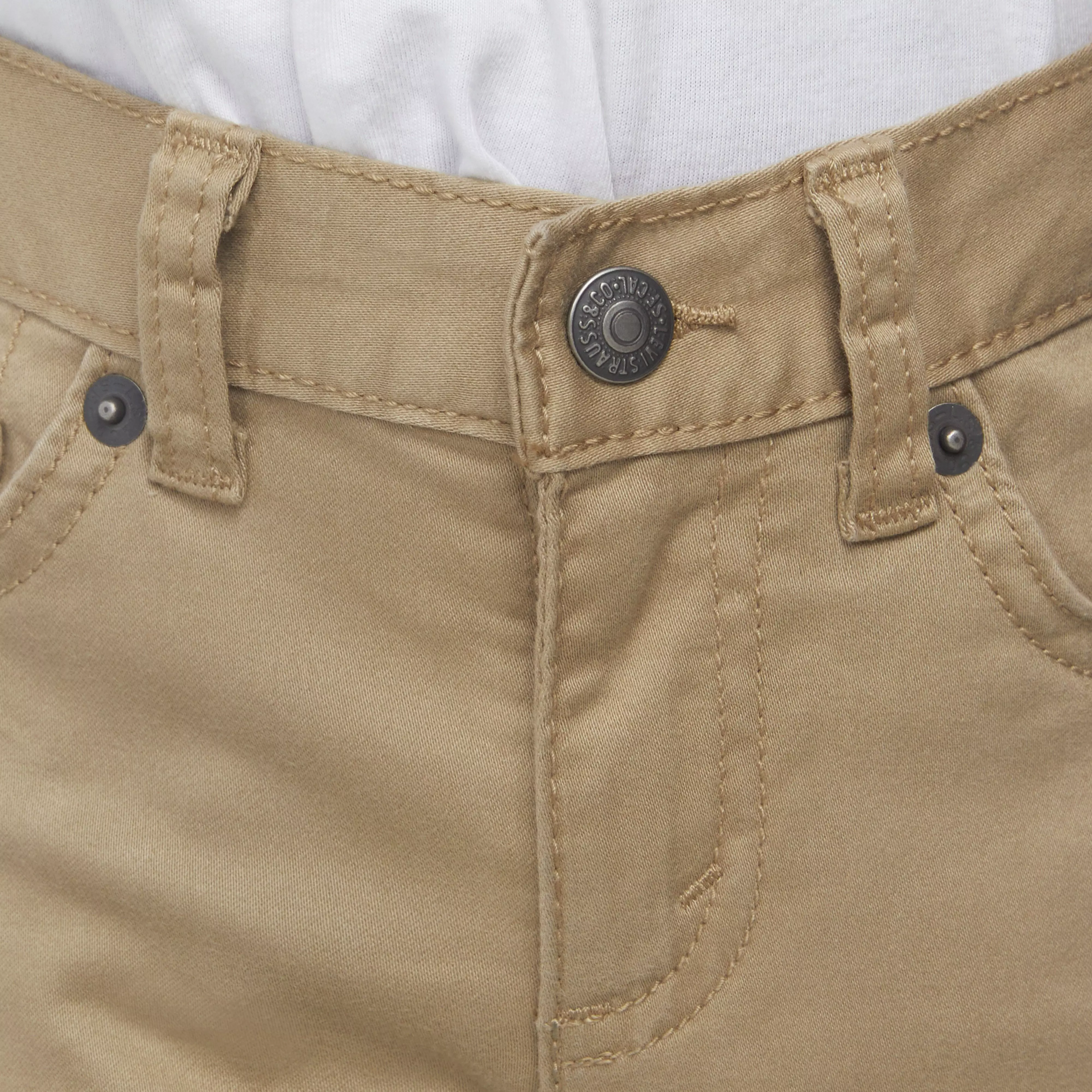Levi's 511 Slim Fit Soft Brushed Toddler Boys' Gold Sueded Pants - GOLD
