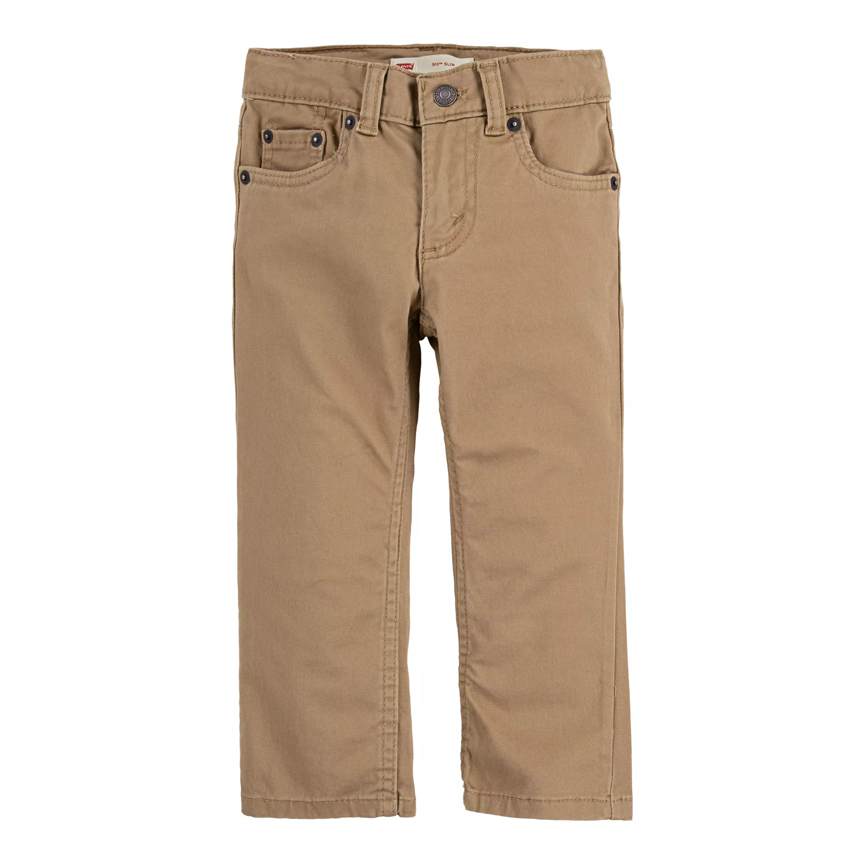 Levi's 511 Slim Fit Soft Brushed Toddler Boys' Gold Sueded Pants - GOLD