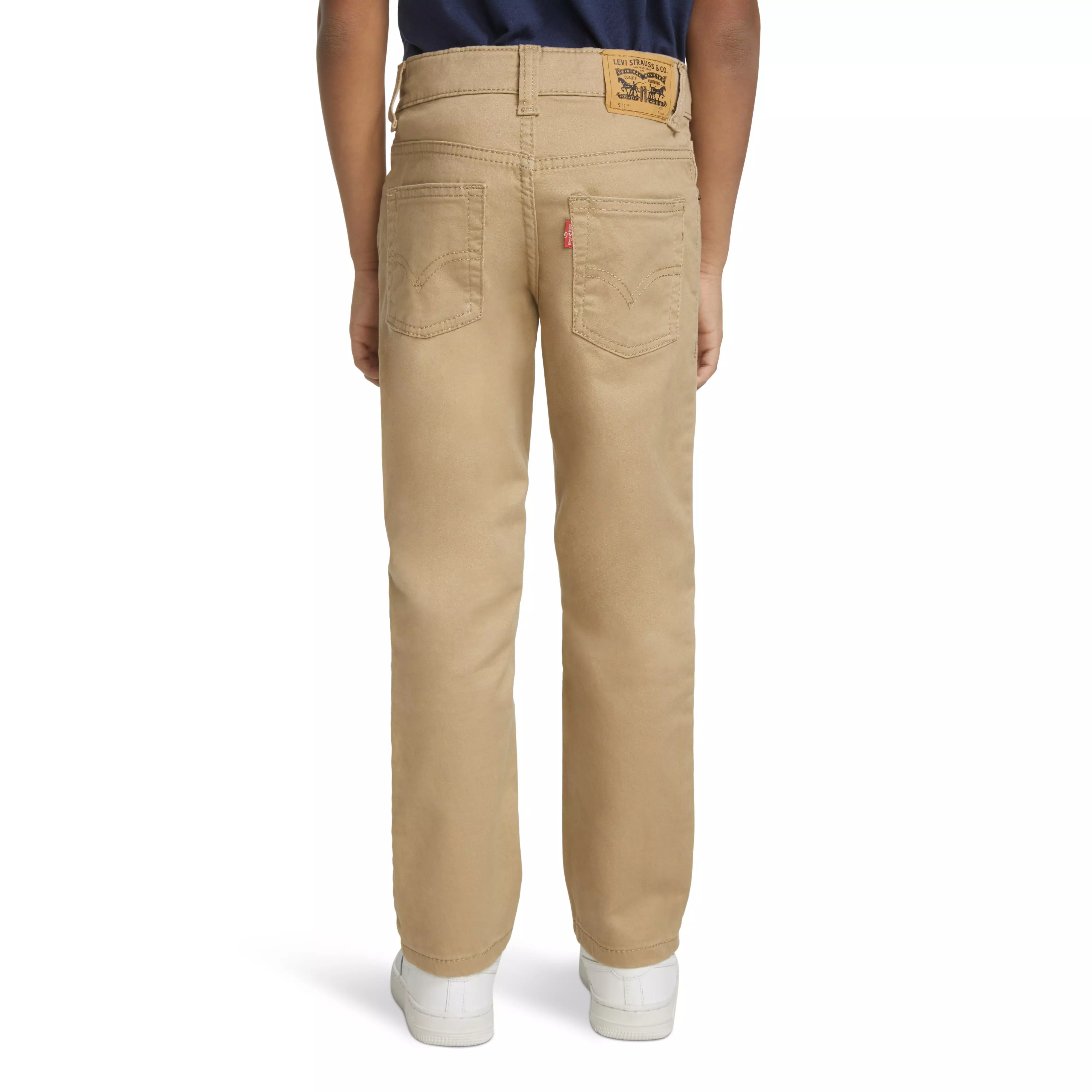 Levi's 511 Slim Fit Soft Brushed Little Boys' Gold Sueded Pants - GOLD
