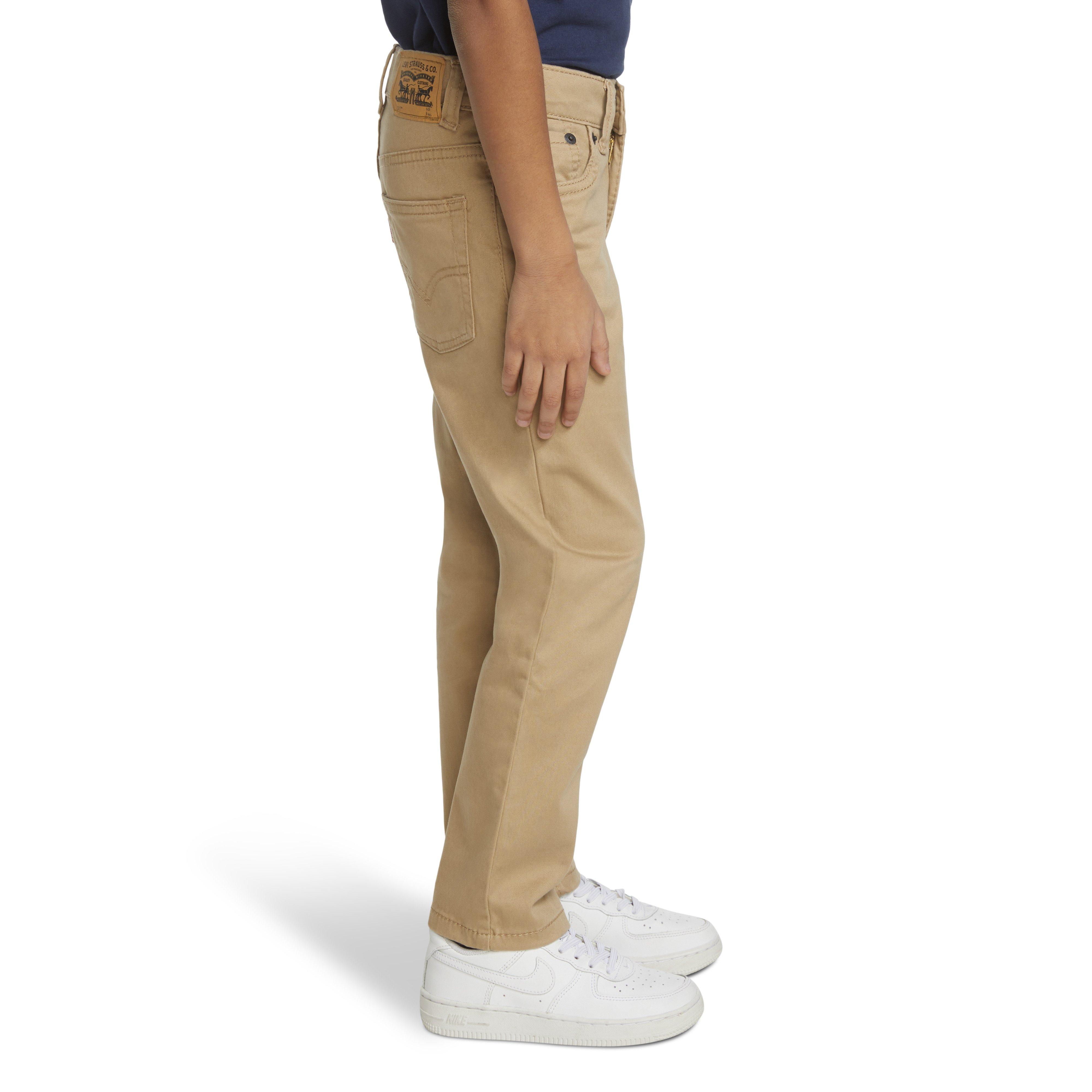 Levi's 511 Slim Fit Soft Brushed Little Boys' Gold Sueded Pants - GOLD Thumbnail View 3