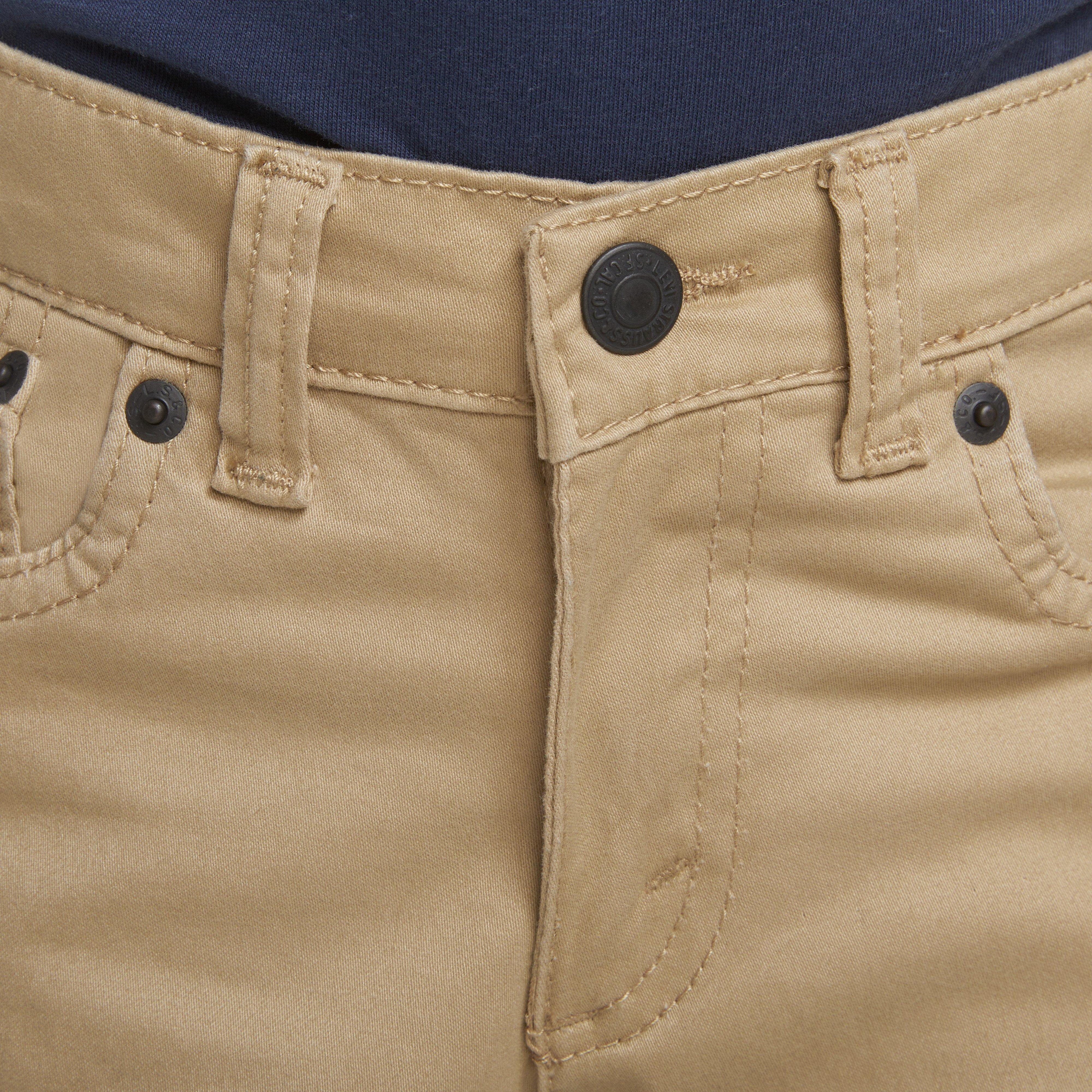Levi's 511 Slim Fit Soft Brushed Little Boys' Sueded Pants - Gold - GOLD Thumbnail View 4