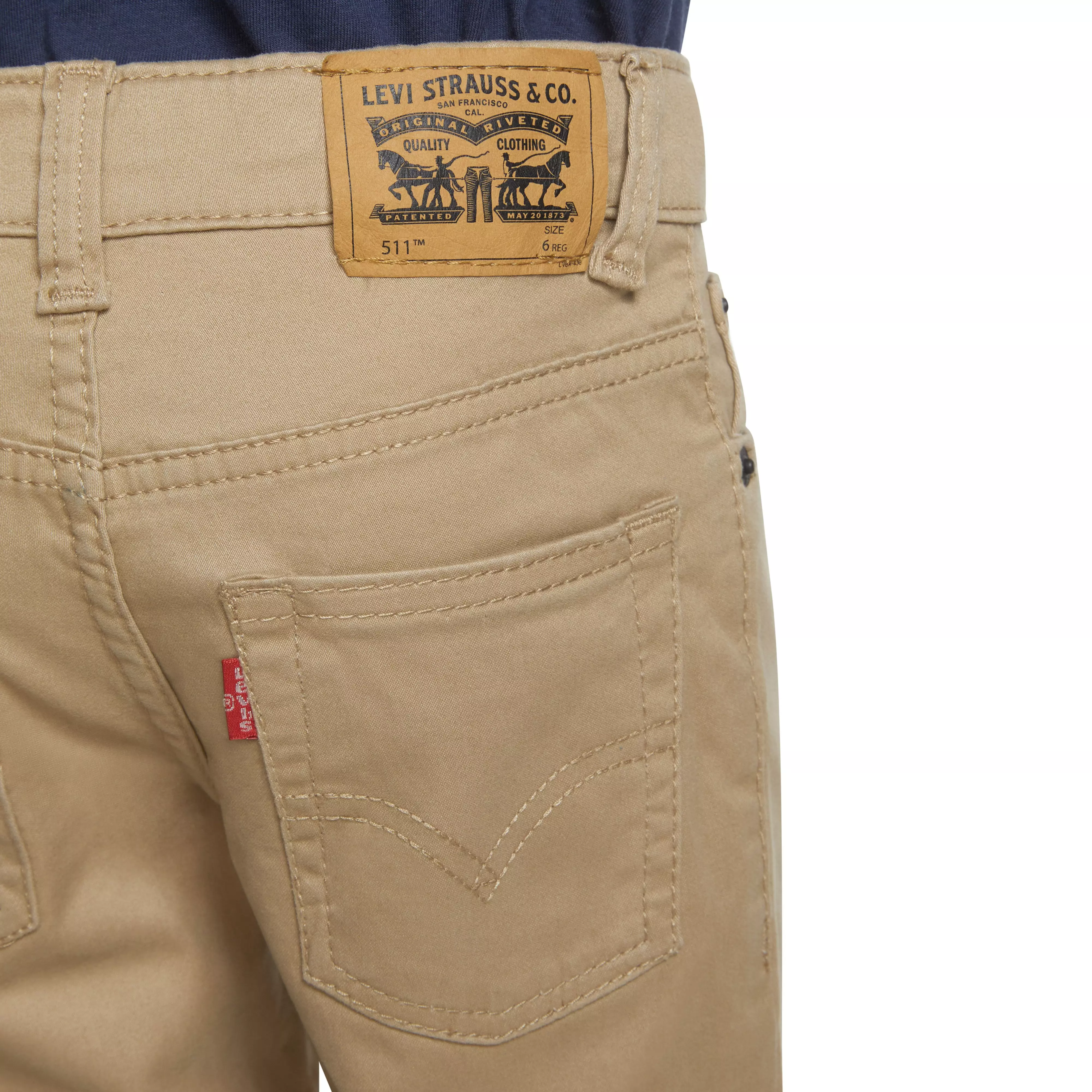 Levi's 511 Slim Fit Soft Brushed Little Boys' Sueded Pants - Gold - GOLD