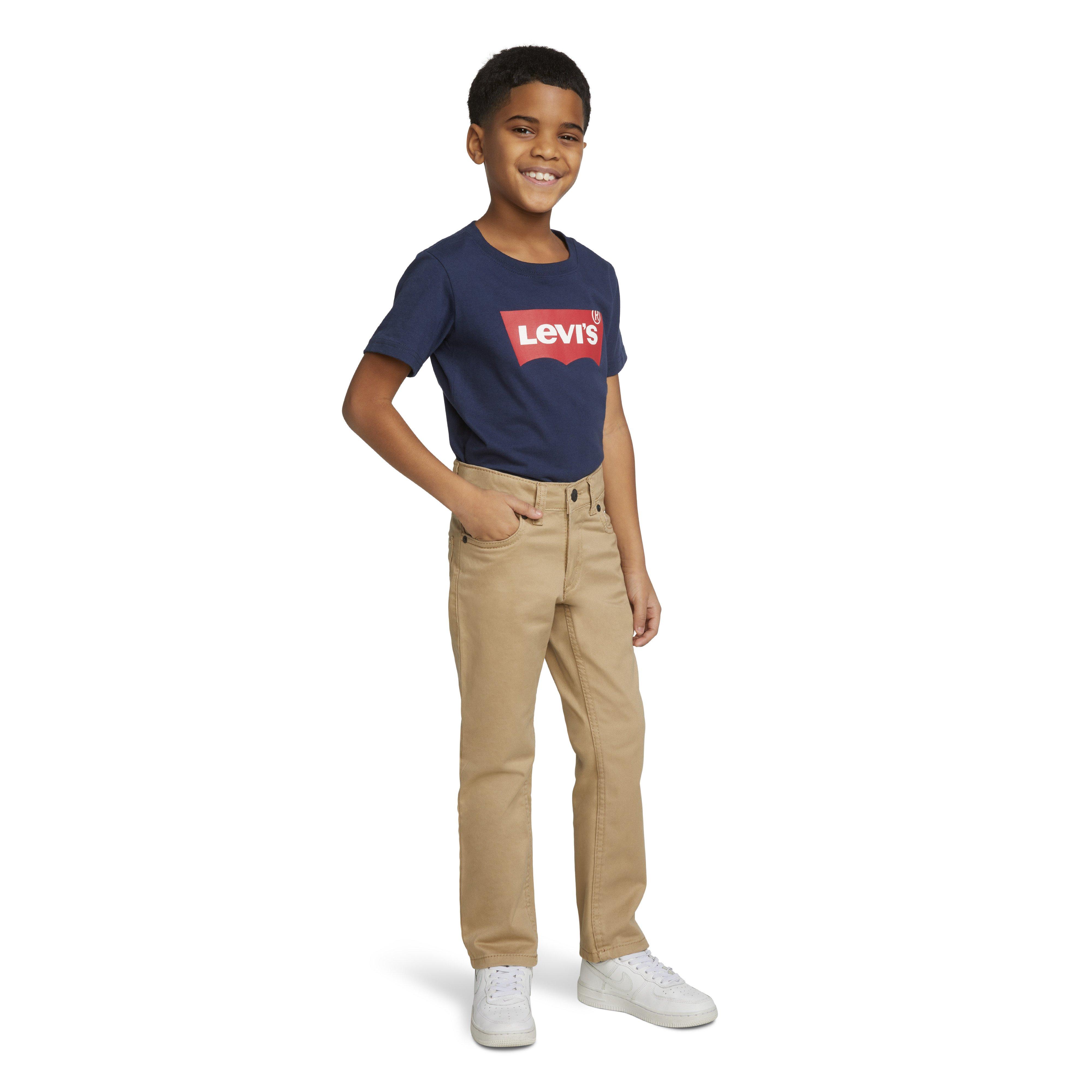 Levi's 511 Slim Fit Soft Brushed Little Boys' Gold Sueded Pants - GOLD Thumbnail View 7