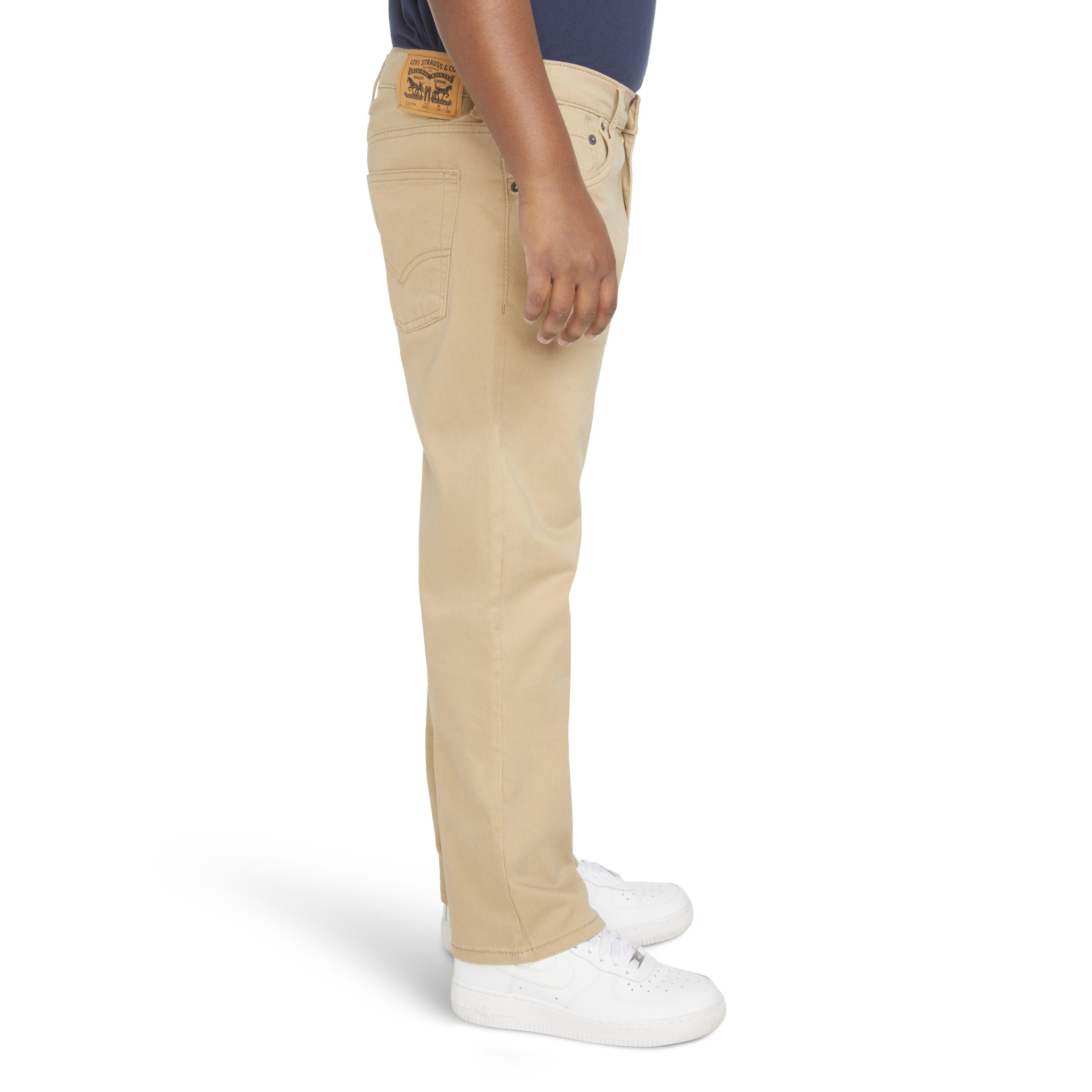 Levi's Big Boys' 511 Slim Fit Soft Brushed Sueded Pants - Gold - GOLD Thumbnail View 3