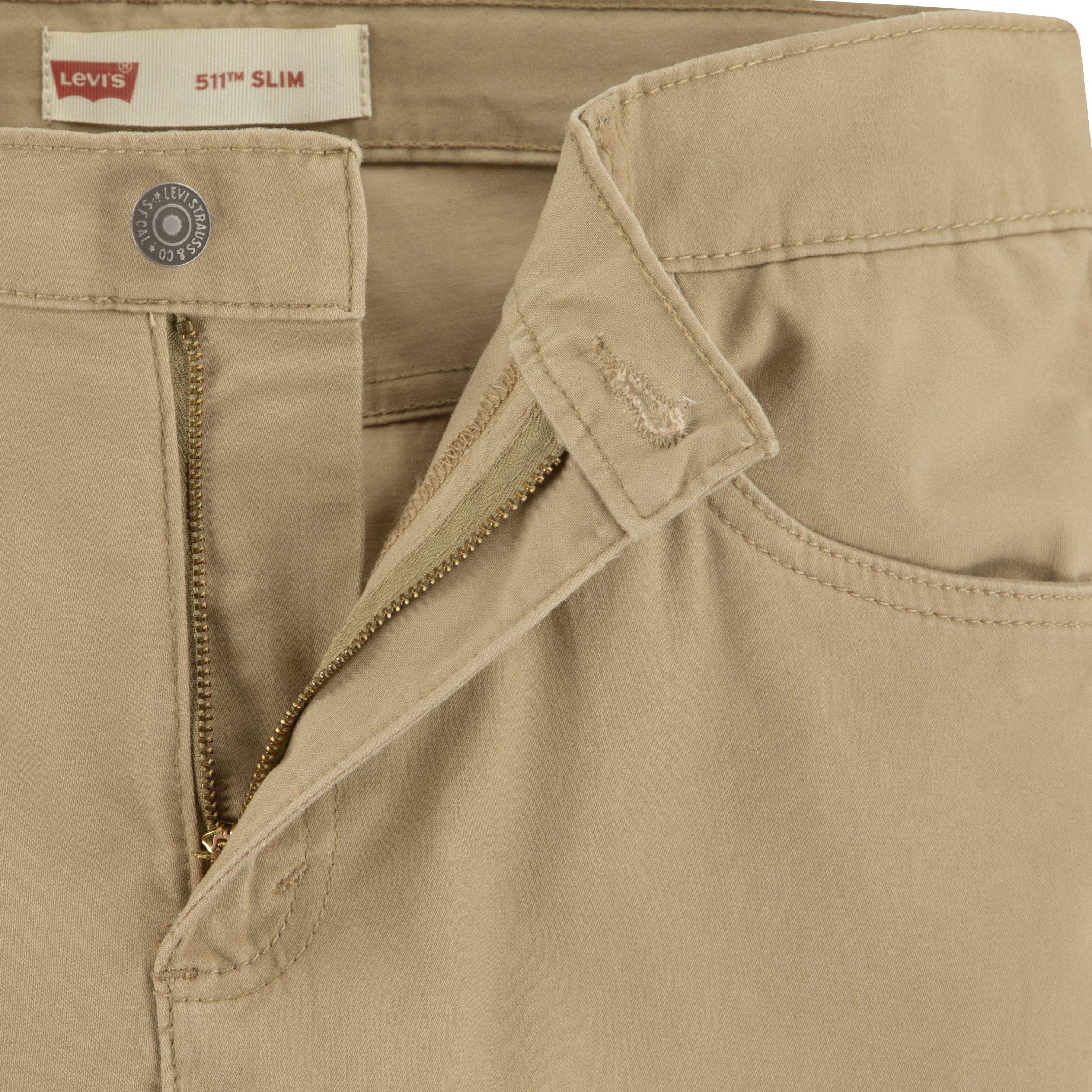 Levi's Big Boys' 511 Slim Fit Soft Brushed Sueded Pants - Gold - GOLD Thumbnail View 6