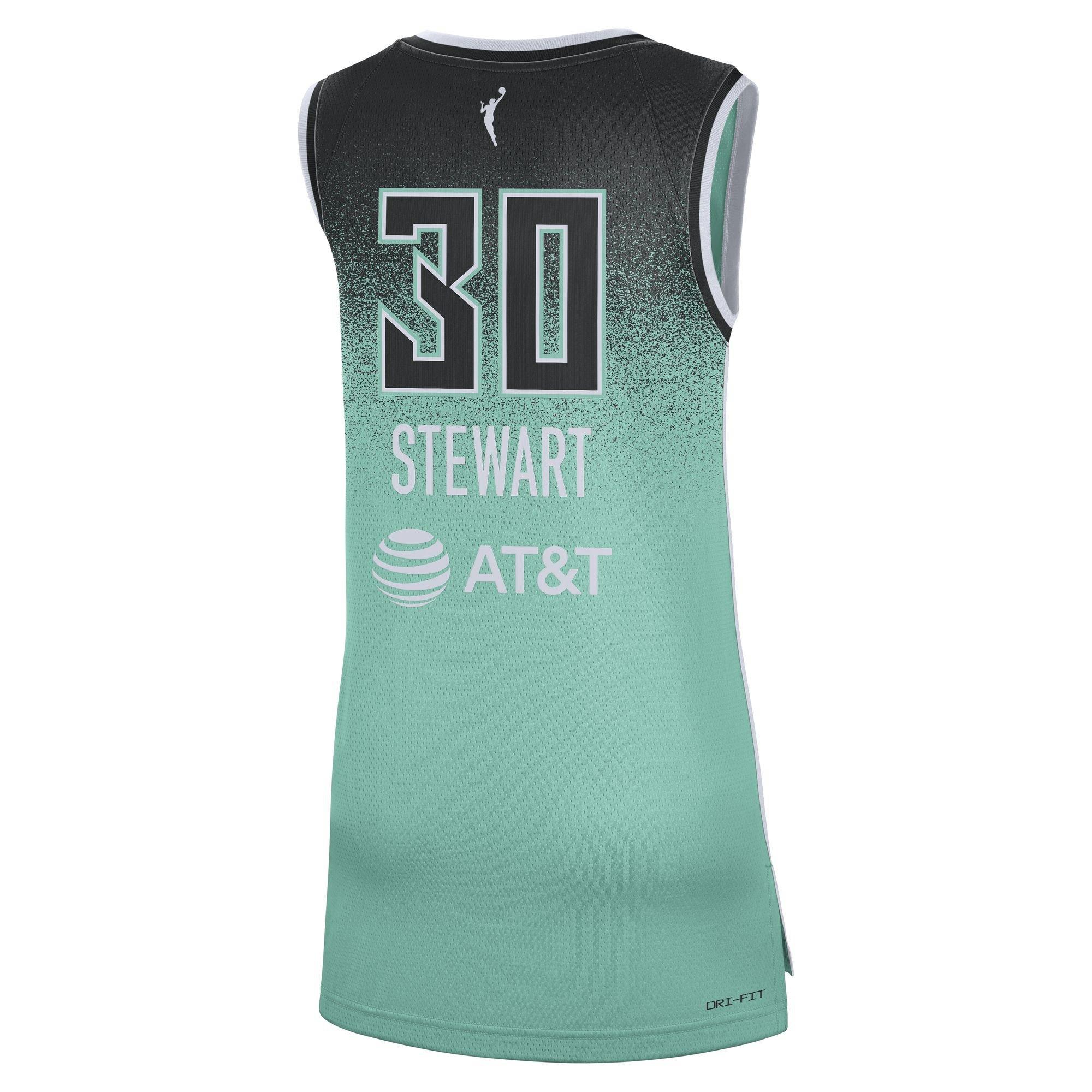 Nike Women's Equality New York Liberty 2023 Dri-FIT WNBA Victory Jersey - STEWART Thumbnail View 2