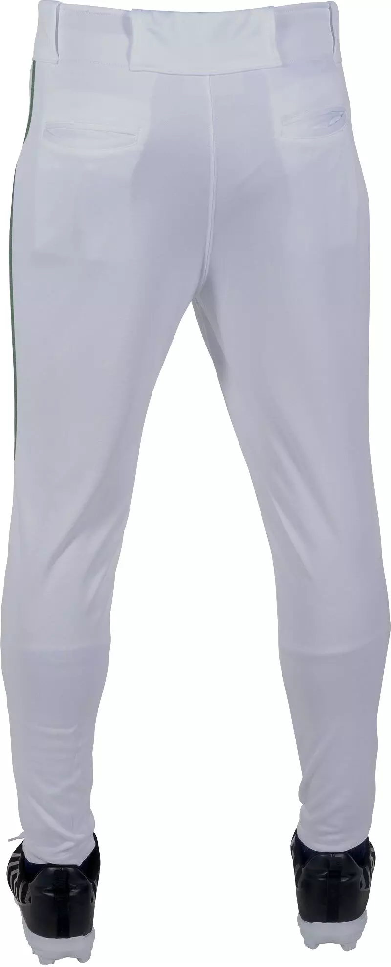 Rawlings Men's Launch Jogger Fit Piped Baseball Pants - White/Green - WHITE/GREEN