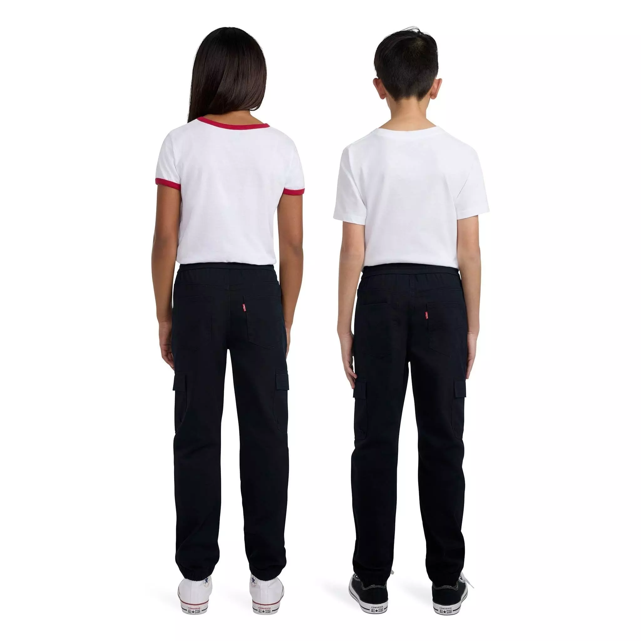 Levi's Big Kids' Relaxed Cargo Black Joggers - BLACK