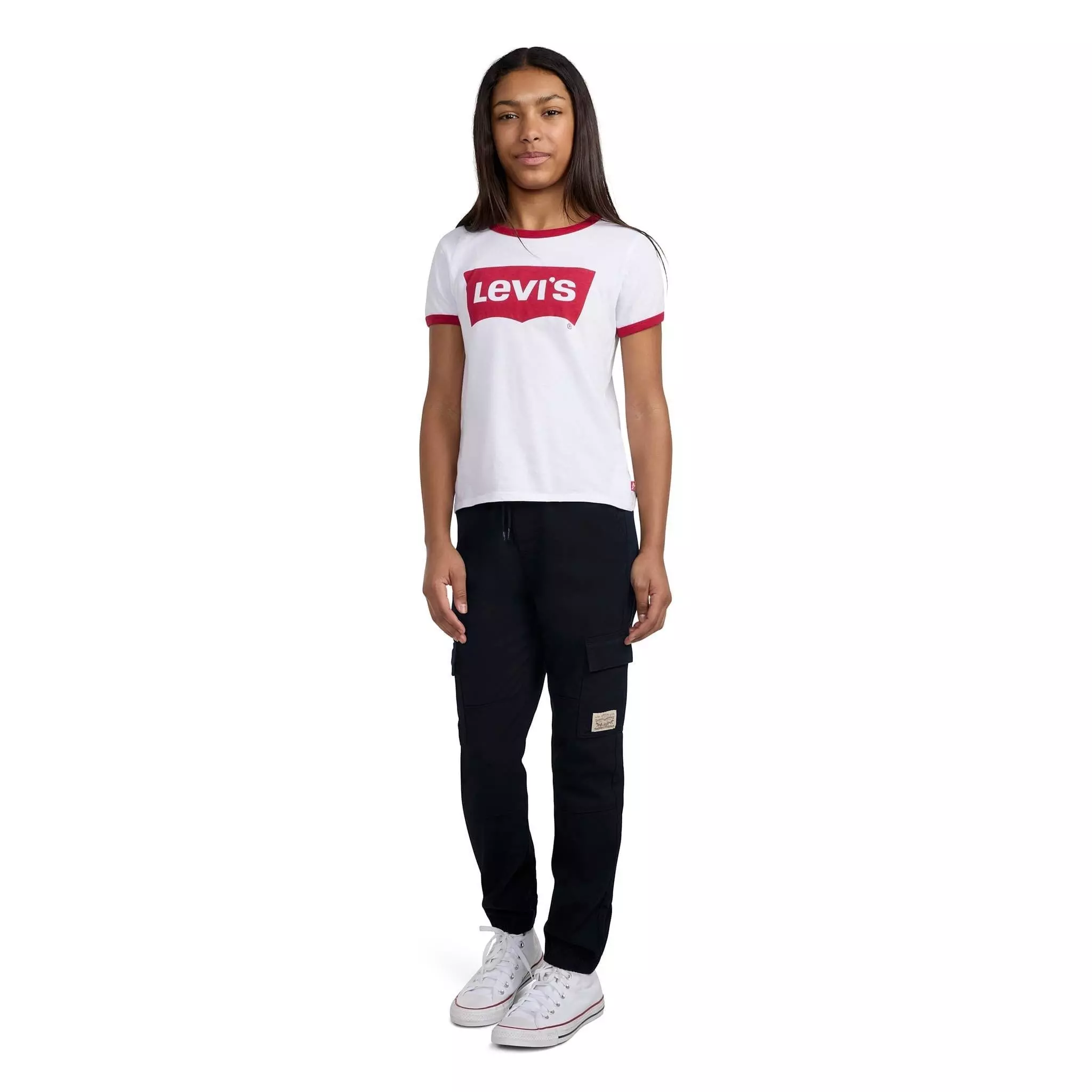 Levi's Big Kids' Relaxed Cargo Joggers -Black - BLACK