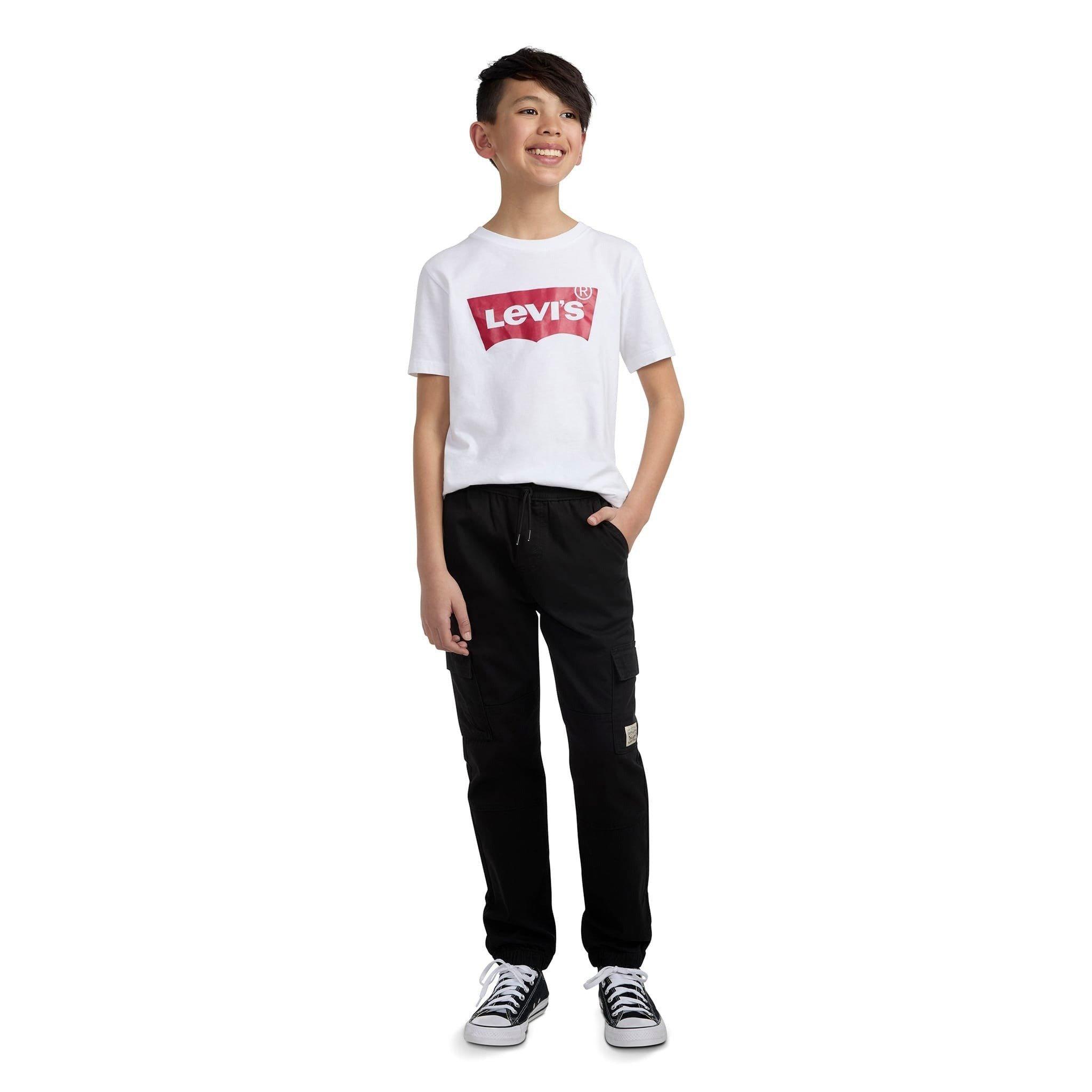 Levi's Big Kids' Relaxed Cargo Joggers -Black - BLACK Thumbnail View 4