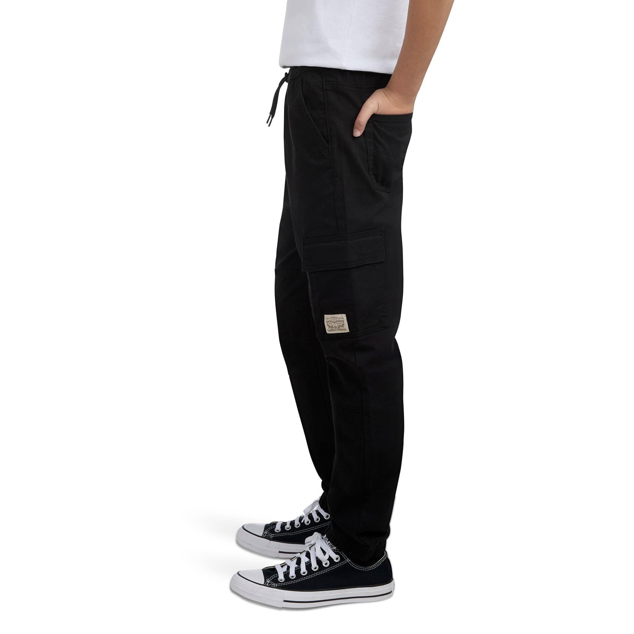 Levi's Relaxed Big Kids' Black Cargo Joggers