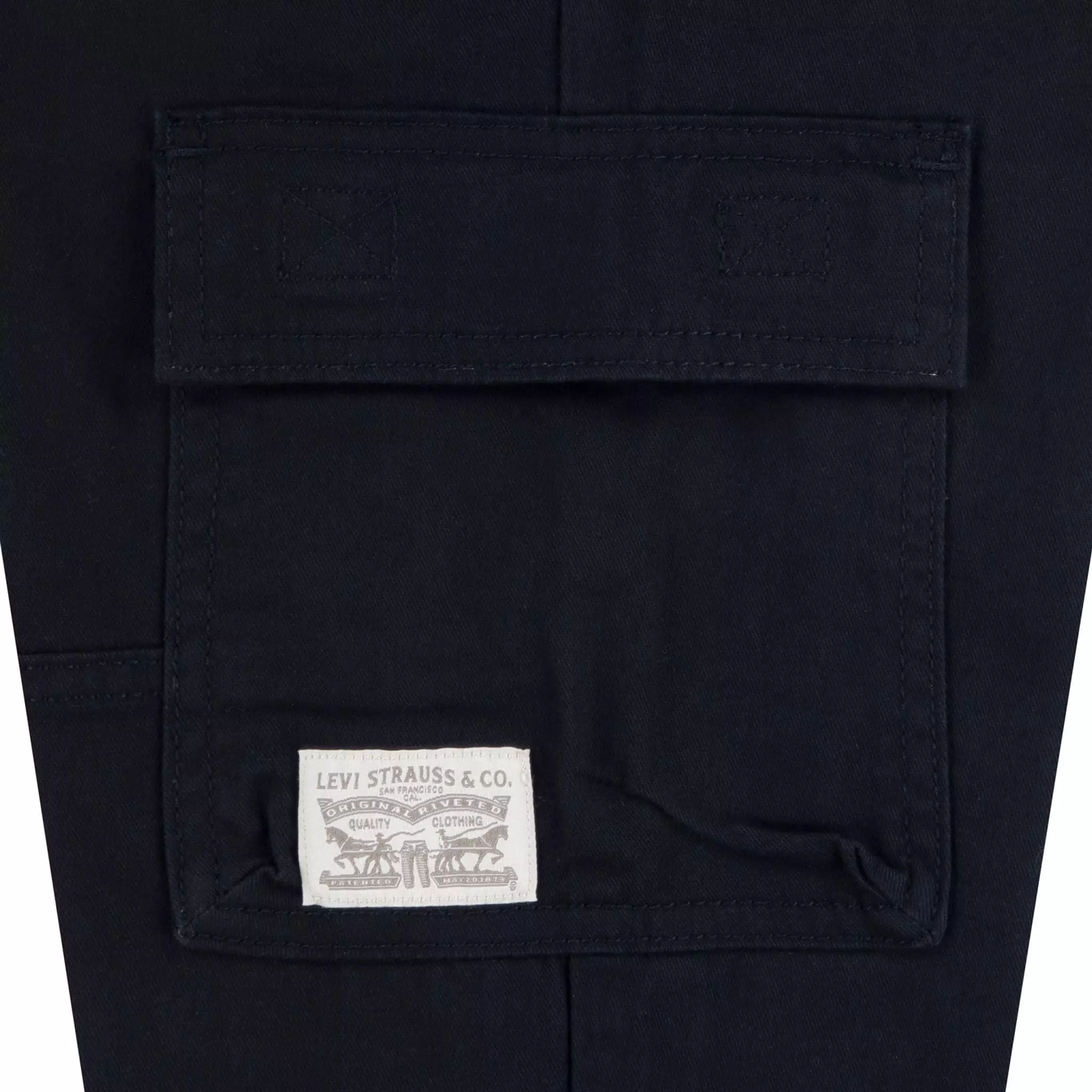 Levi's Big Kids' Relaxed Cargo Joggers -Black - BLACK