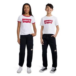 Levi's Big Kids' Relaxed Cargo Joggers -Black