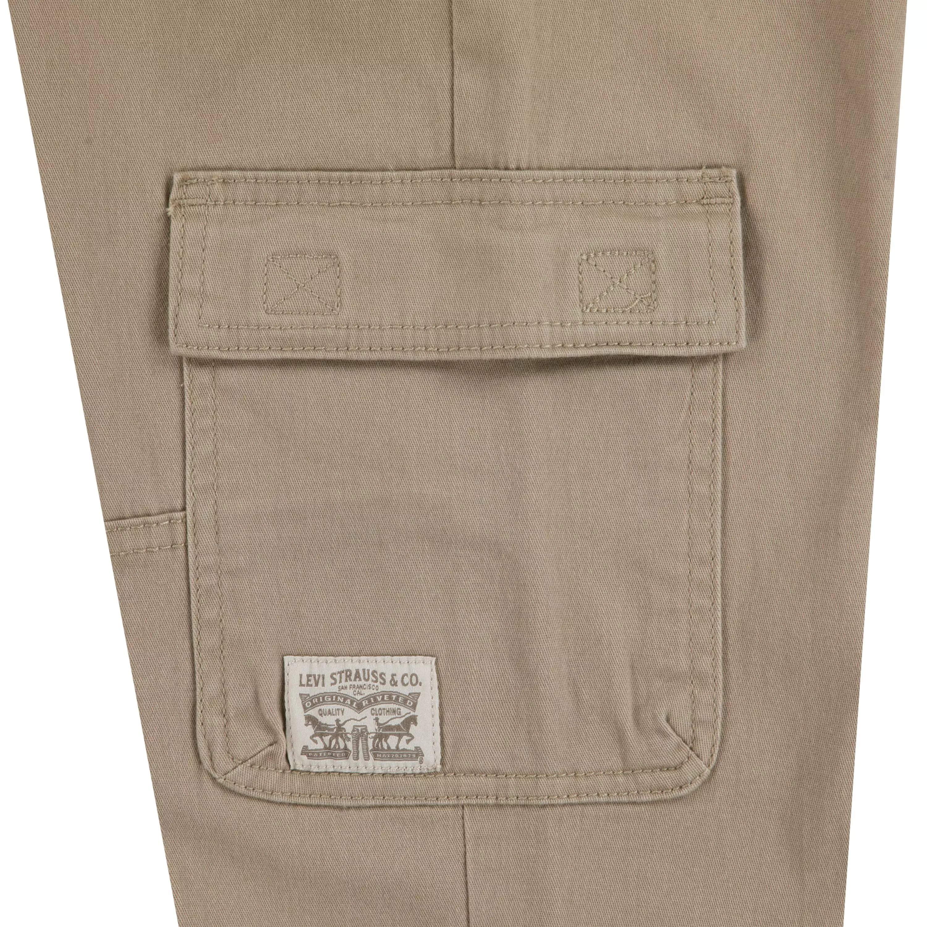 Levi's Relaxed Big Kids' Tan Cargo Joggers - TAN