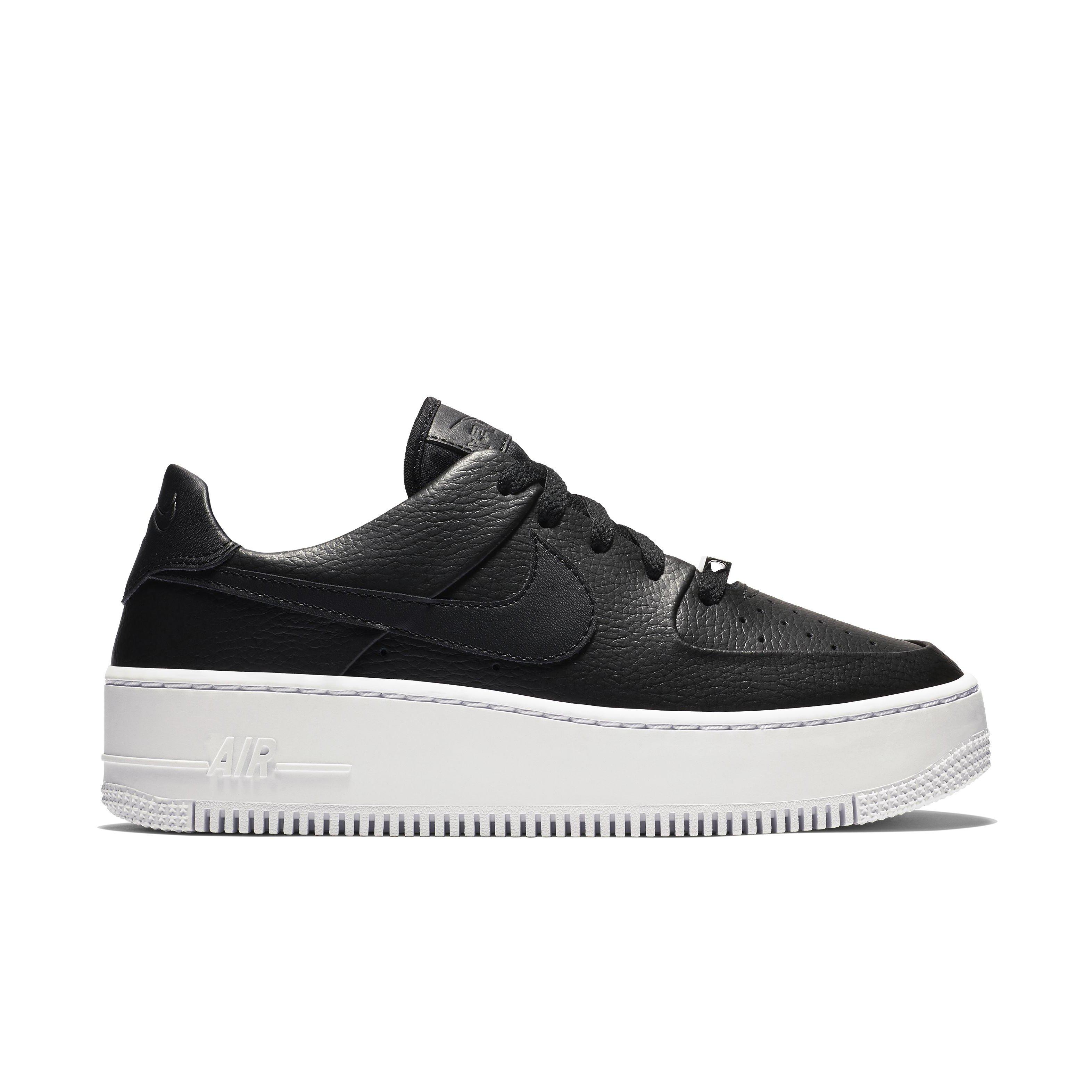 nike air force 1 sage low trainers in black