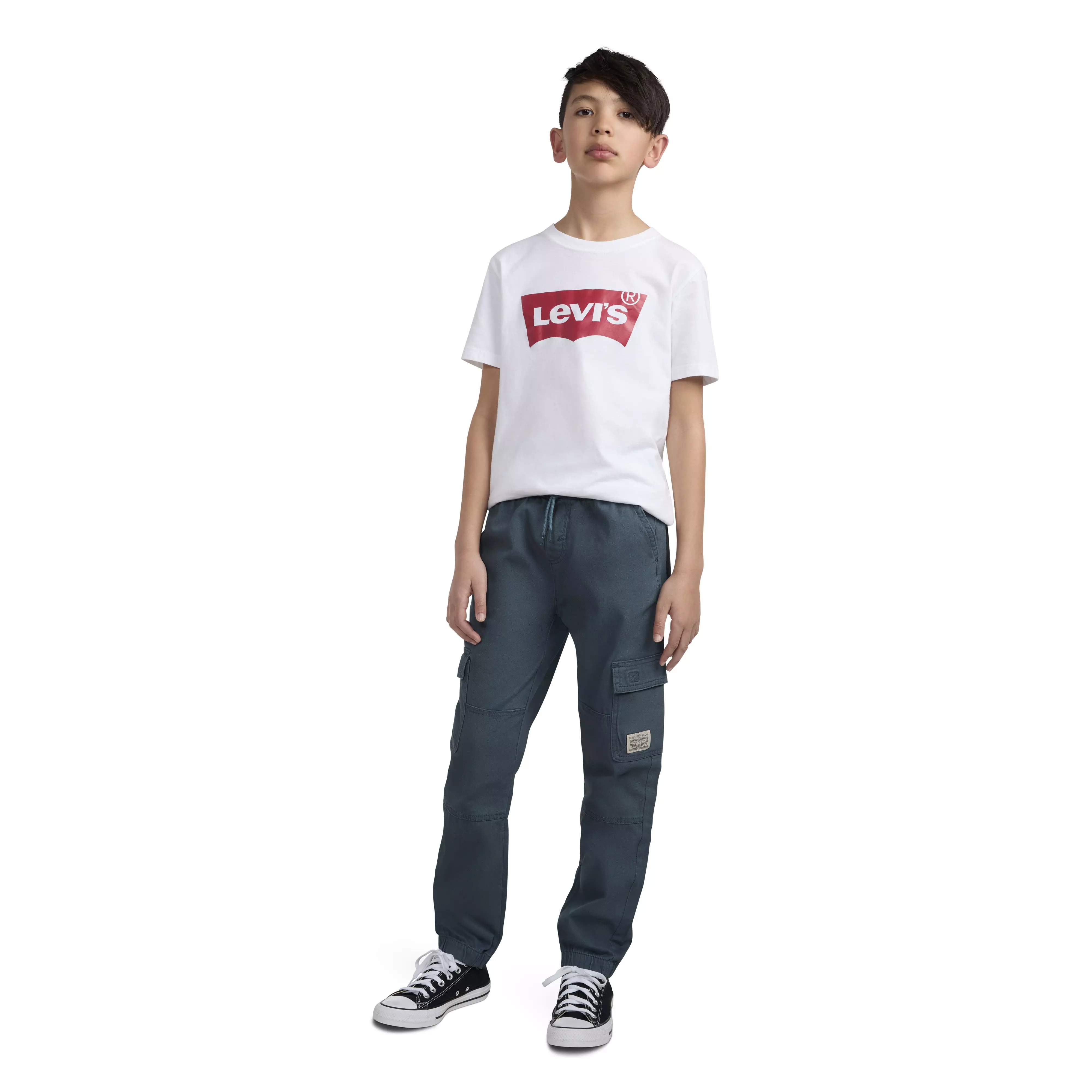 Levi's Relaxed Big Kids' Dk Grey Cargo Joggers - DK GREY