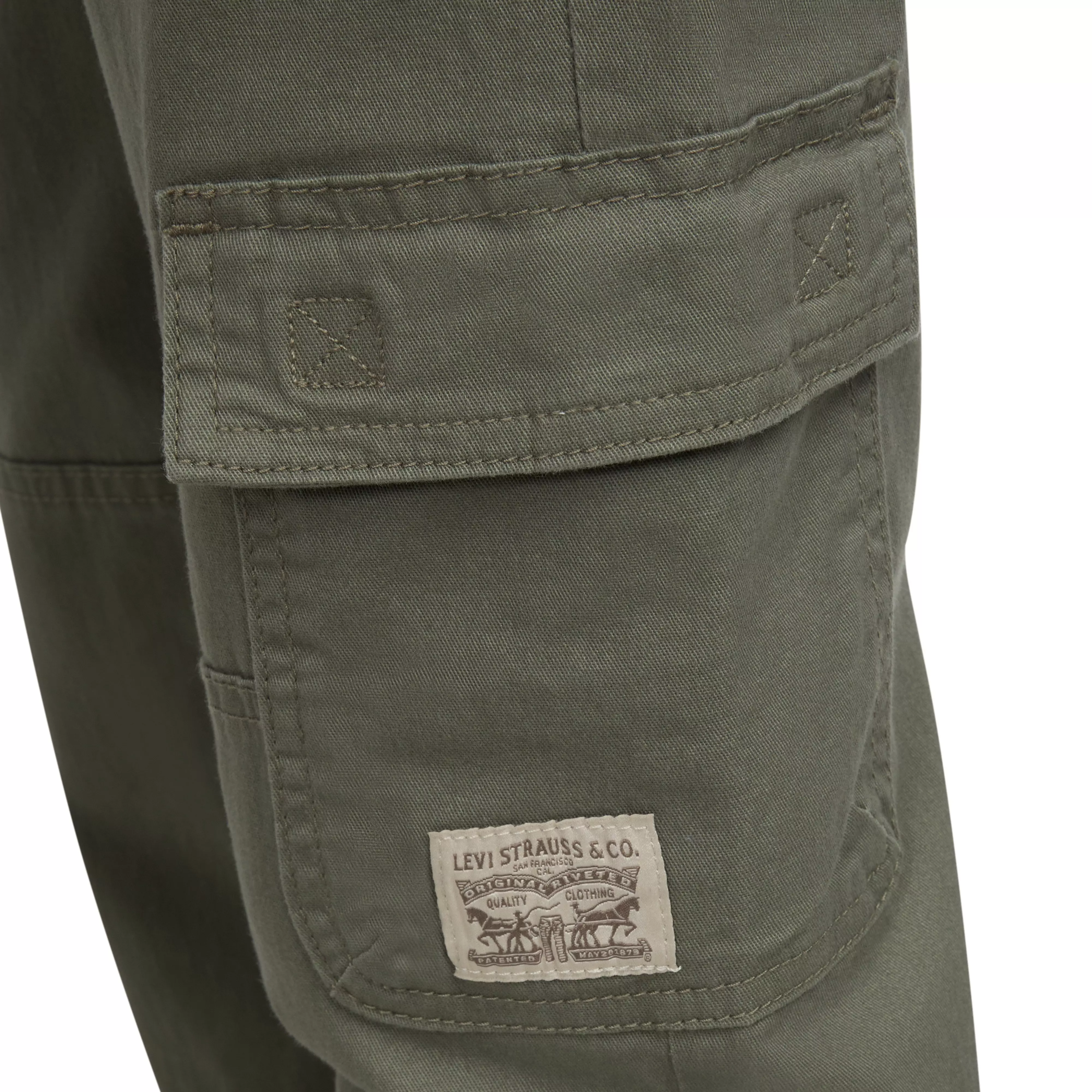 Levi's Relaxed Big Kids' Green Cargo Joggers - GREEN