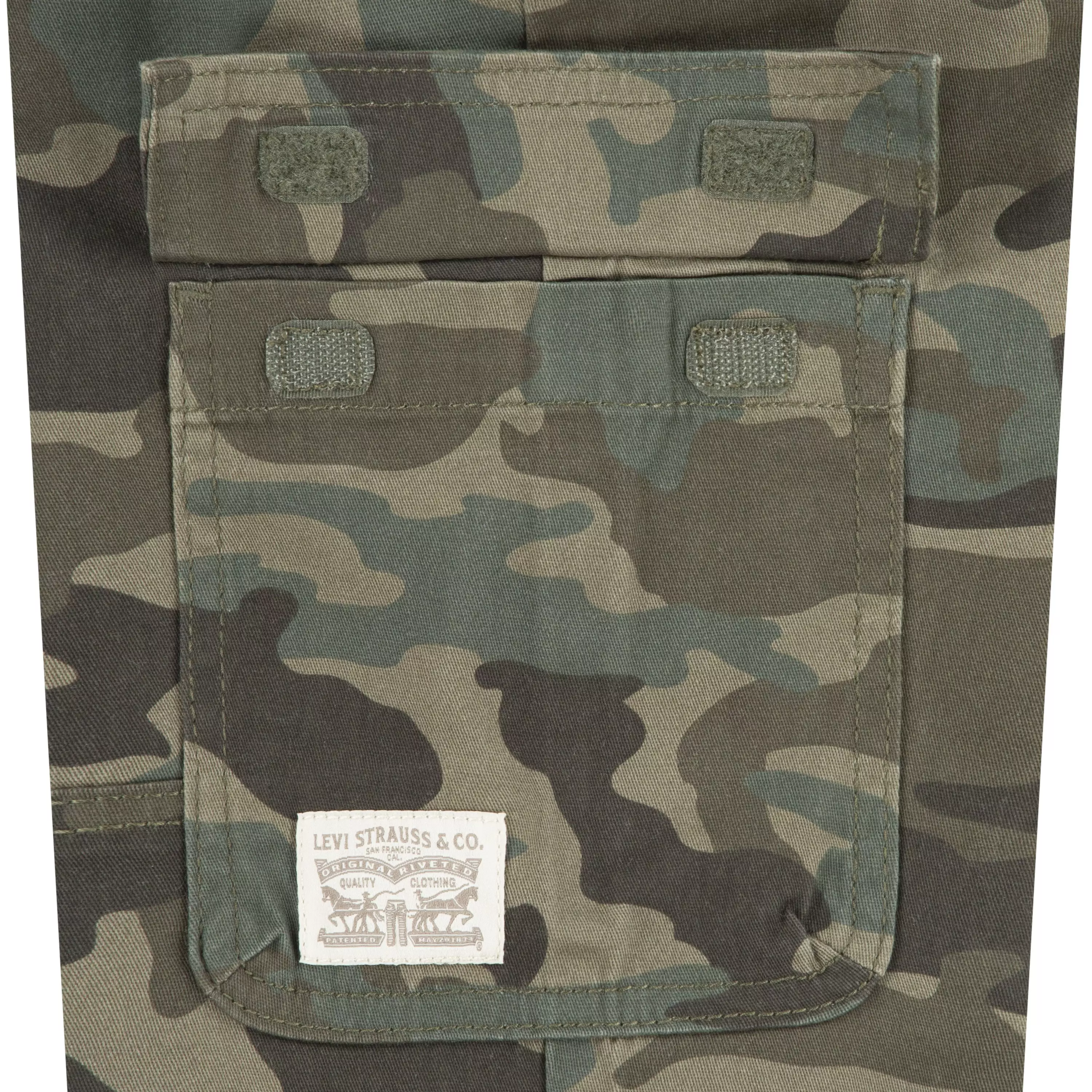 Levi's Relaxed Big Kids' Camouflage Cargo Joggers - CAMOUFLAGE