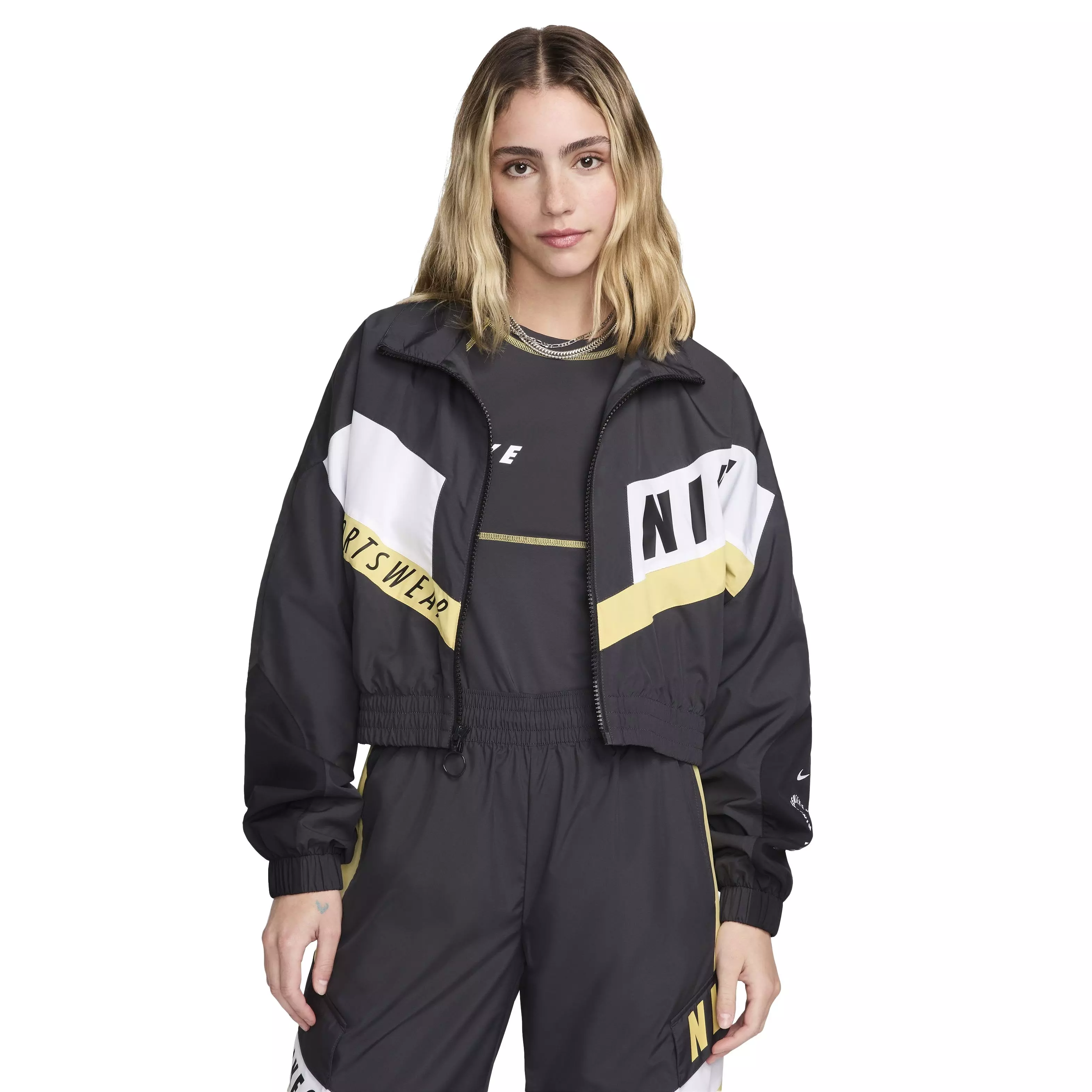 Nike Women's Street Sportswear Woven Jacket - GREY