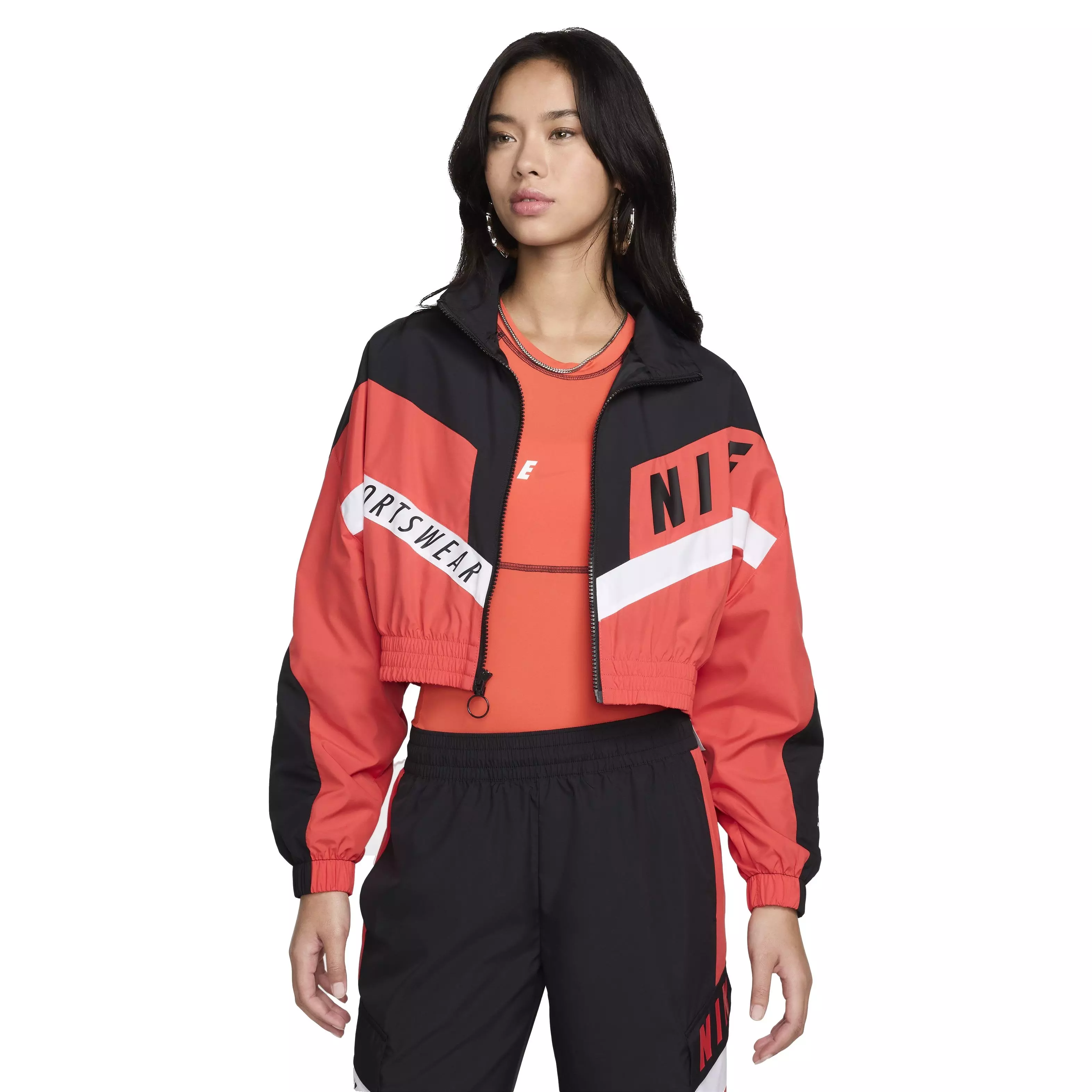 Nike Women's Street Sportswear Woven Jacket - RED