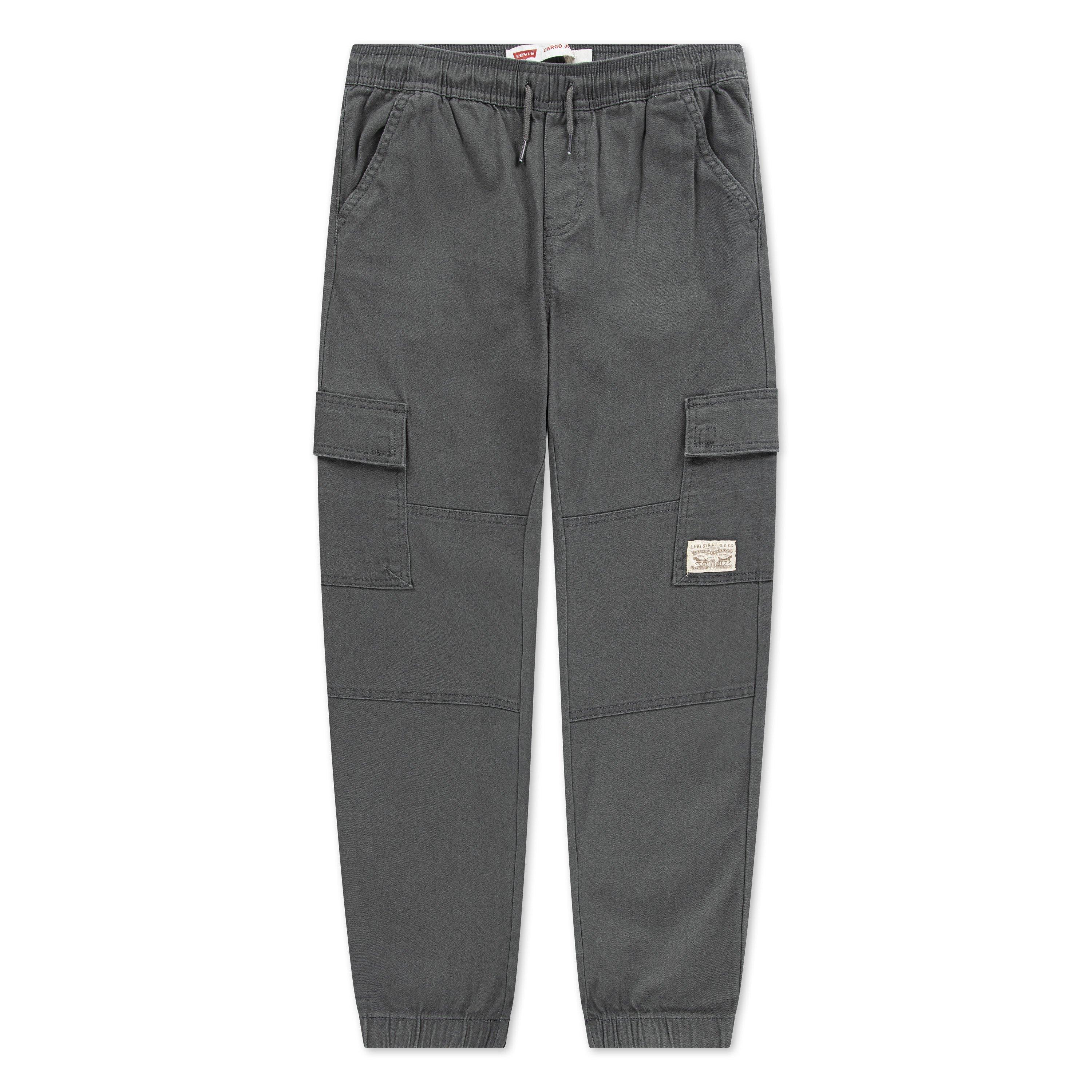 Levi's Relaxed Big Kids' Washed Grey Cargo Joggers