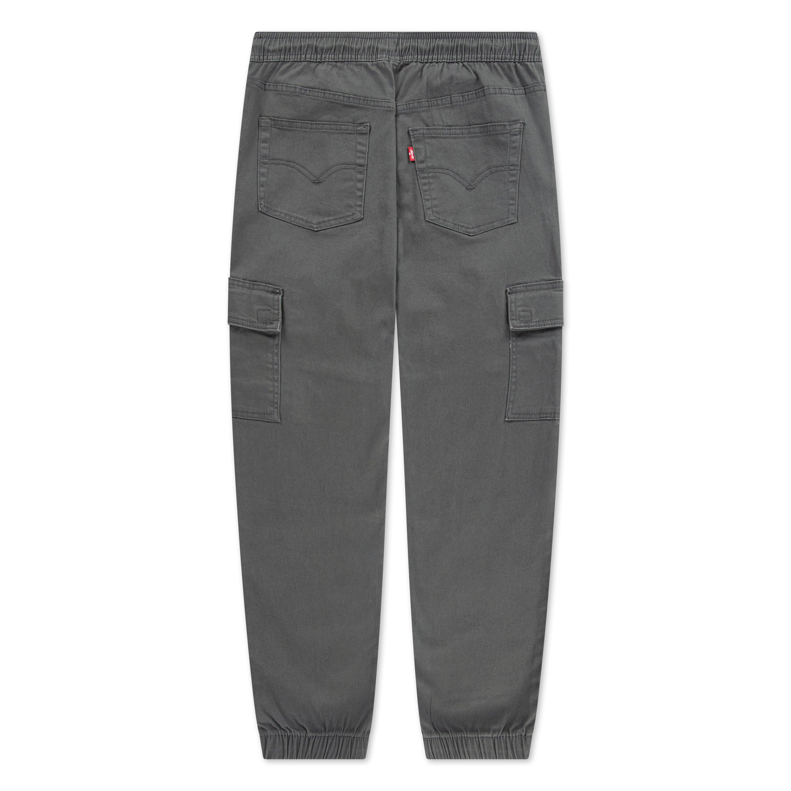 Levi's Relaxed Big Kids' Washed Grey Cargo Joggers