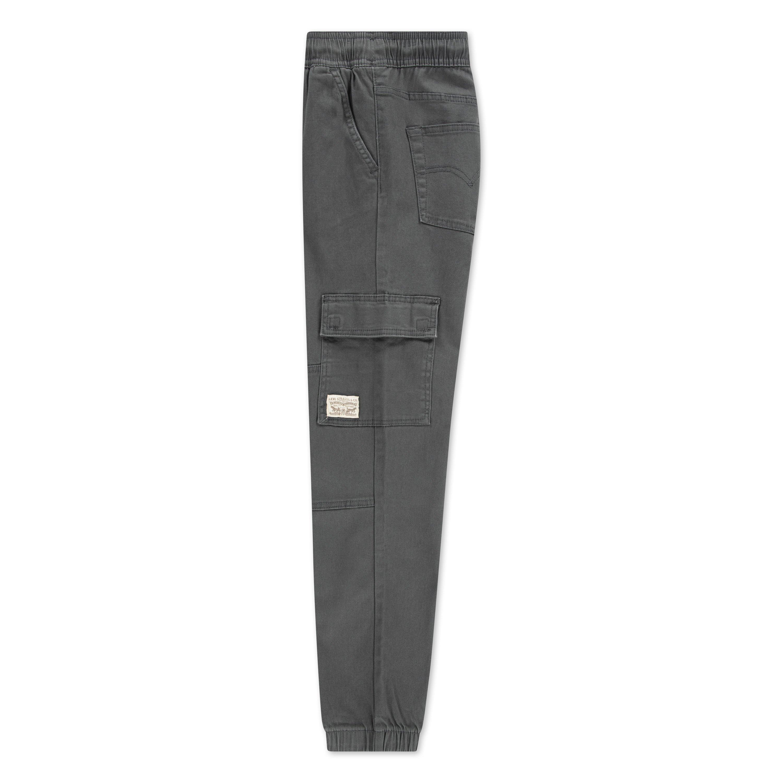 Levi's Relaxed Big Kids' Washed Grey Cargo Joggers