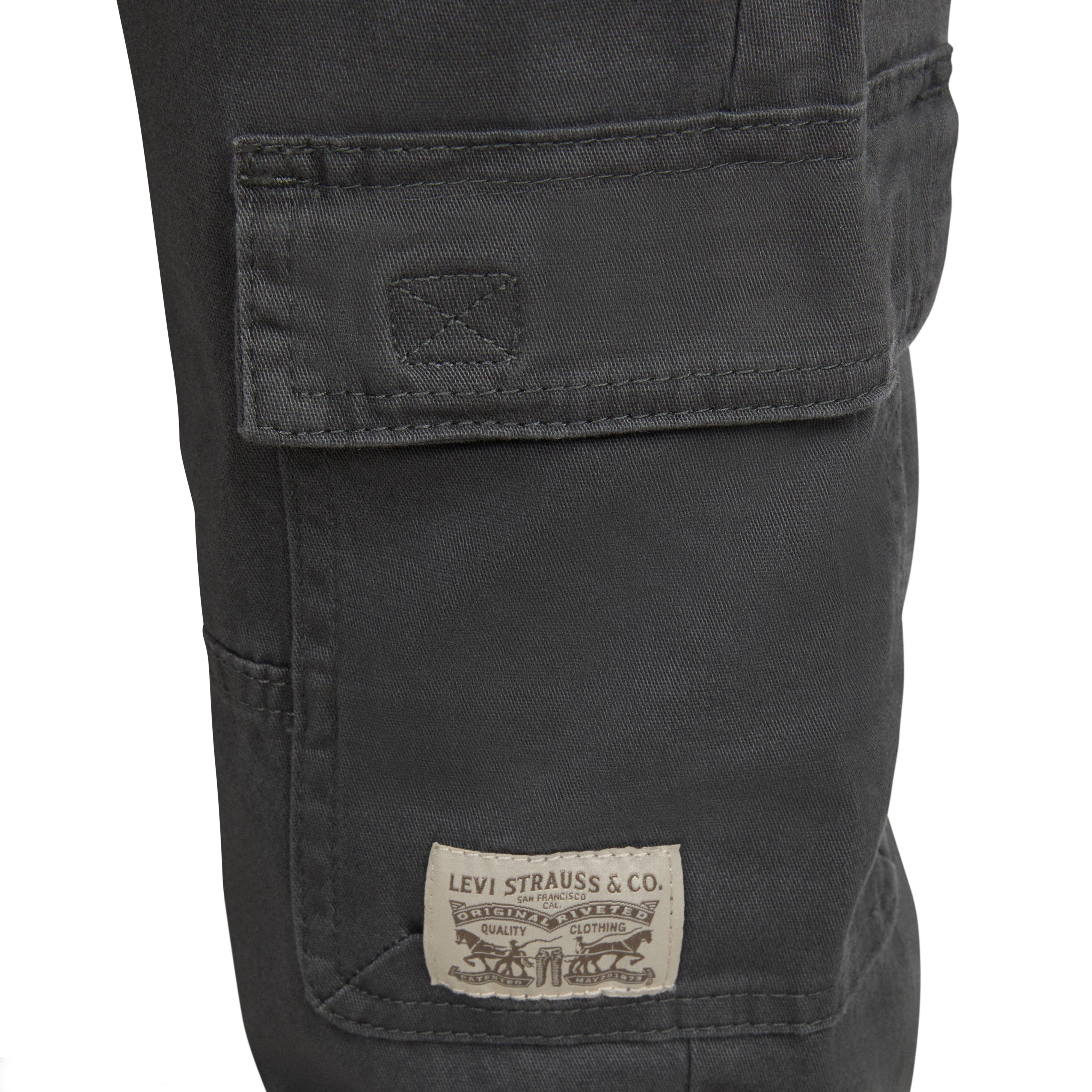 Levi's Relaxed Big Kids' Washed Grey Cargo Joggers - GREY Thumbnail View 6