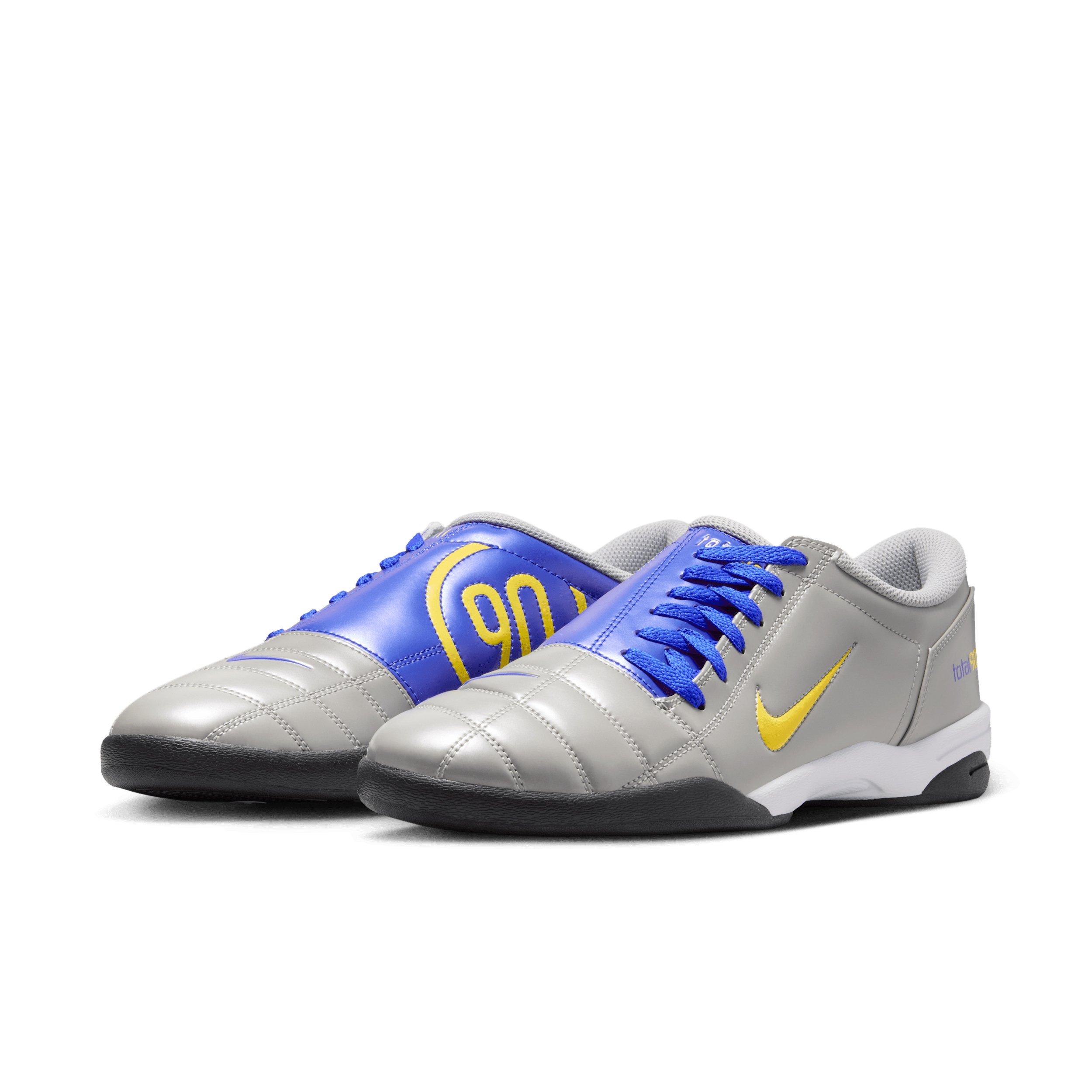 Nike Total 90 "Metallic Silver/Racer Blue/Black/Lightning" Men's Shoe - SILVER/BLUE/BLACK/LIGHTNING