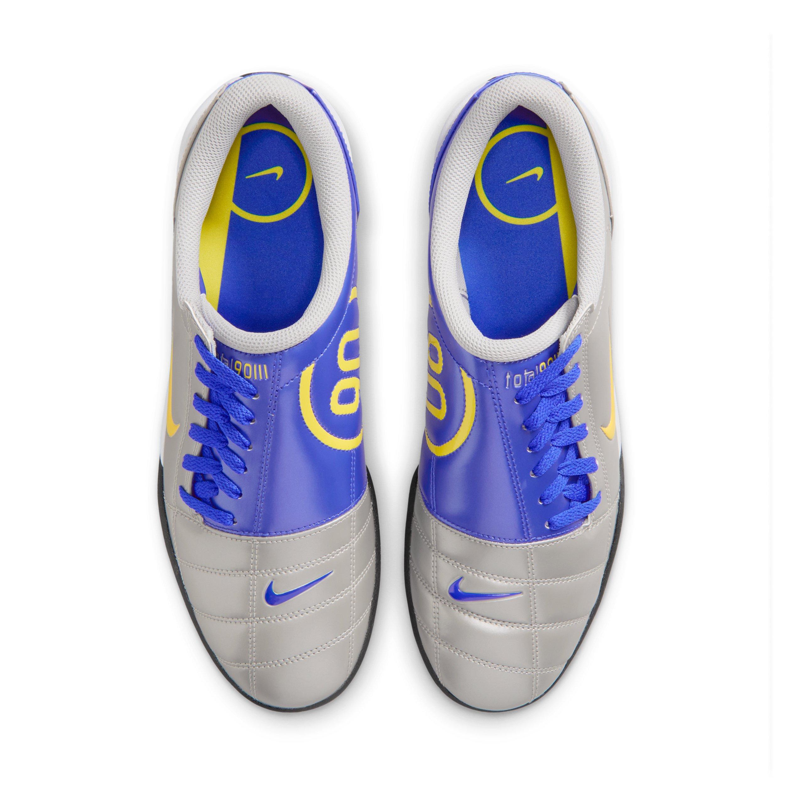 Nike Total 90 "Metallic Silver/Racer Blue/Black/Lightning" Men's Shoe - SILVER/BLUE/BLACK/LIGHTNING