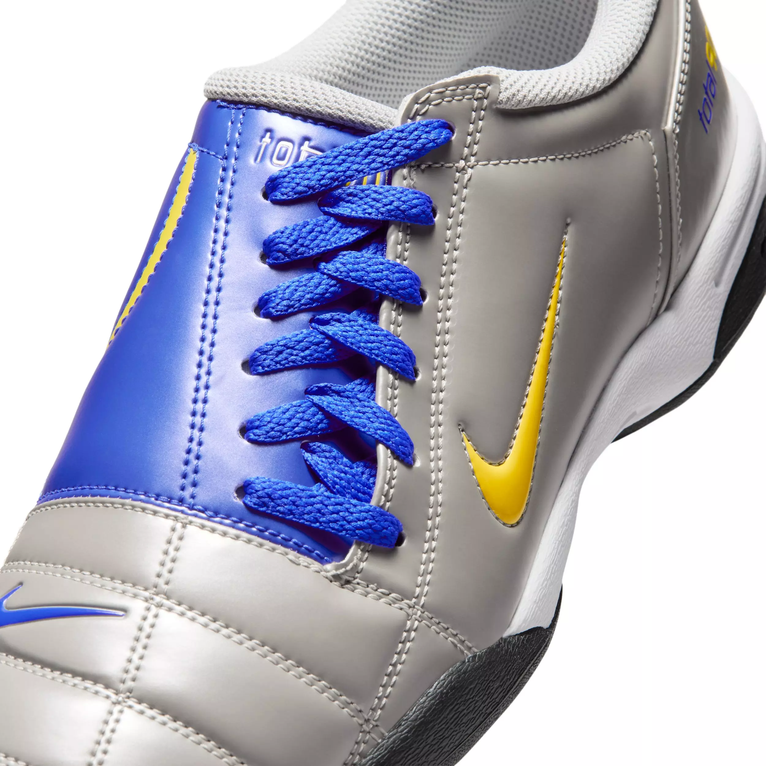 Nike Total 90 "Metallic Silver/Racer Blue/Black/Lightning" Men's Shoe - SILVER/BLUE/BLACK/LIGHTNING