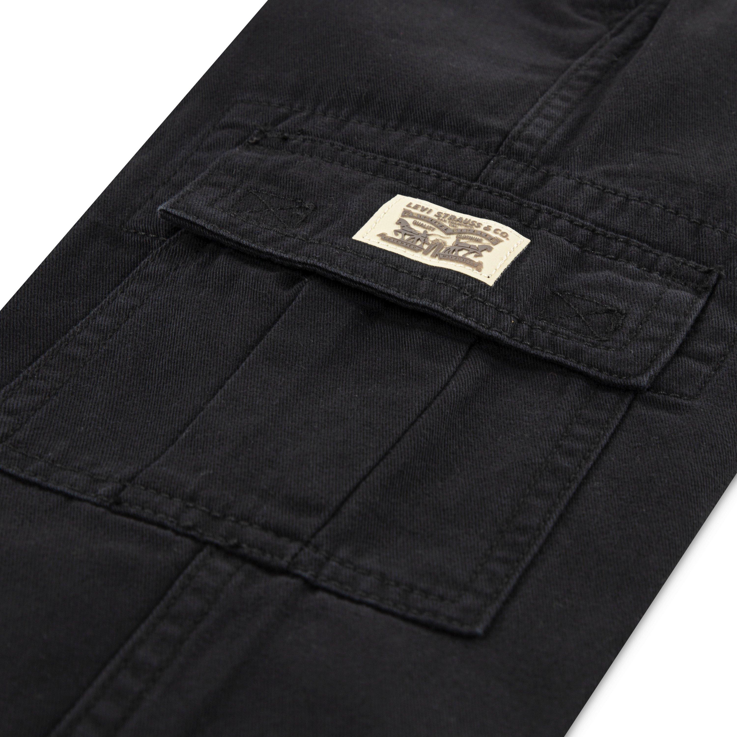 Levi's Little Boys' Pull On Cargo Pants - Black - BLACK Thumbnail View 4