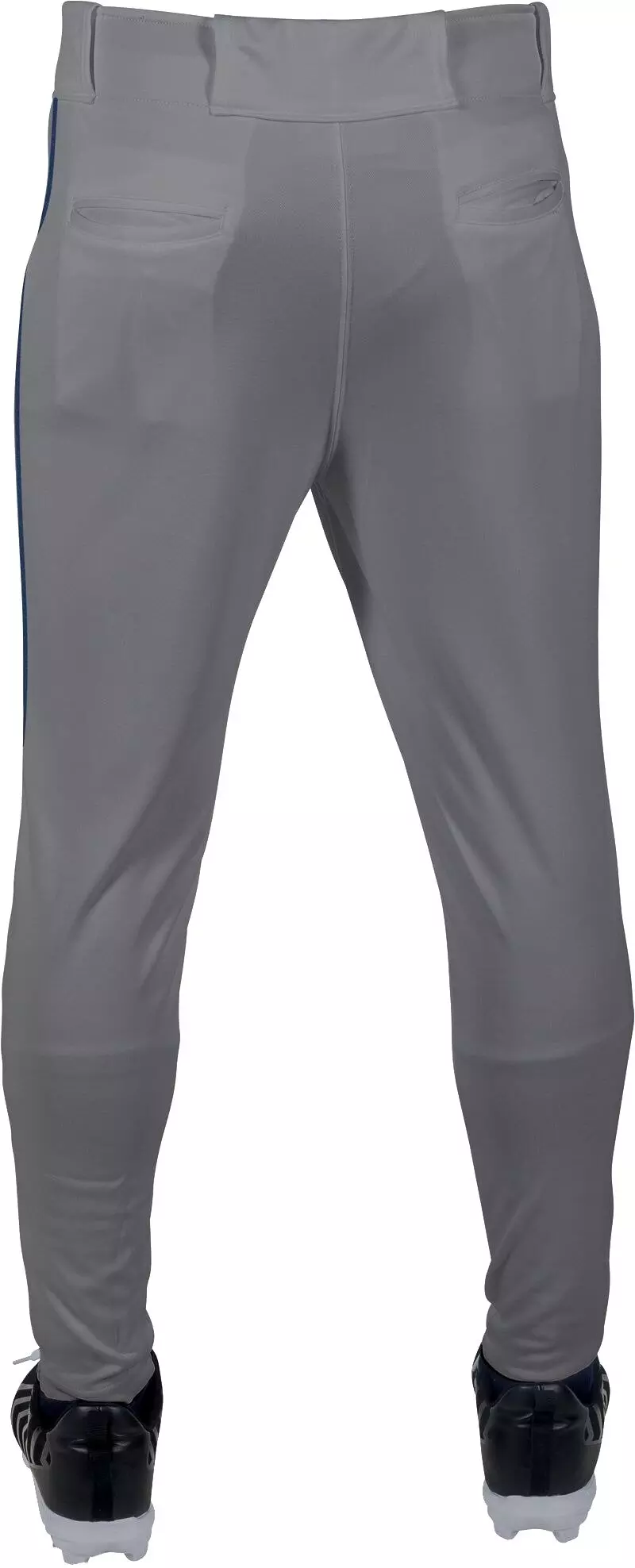 Rawlings Men's Launch Jogger Fit Piped Baseball Pants - Grey/Navy - GREY/NAVY